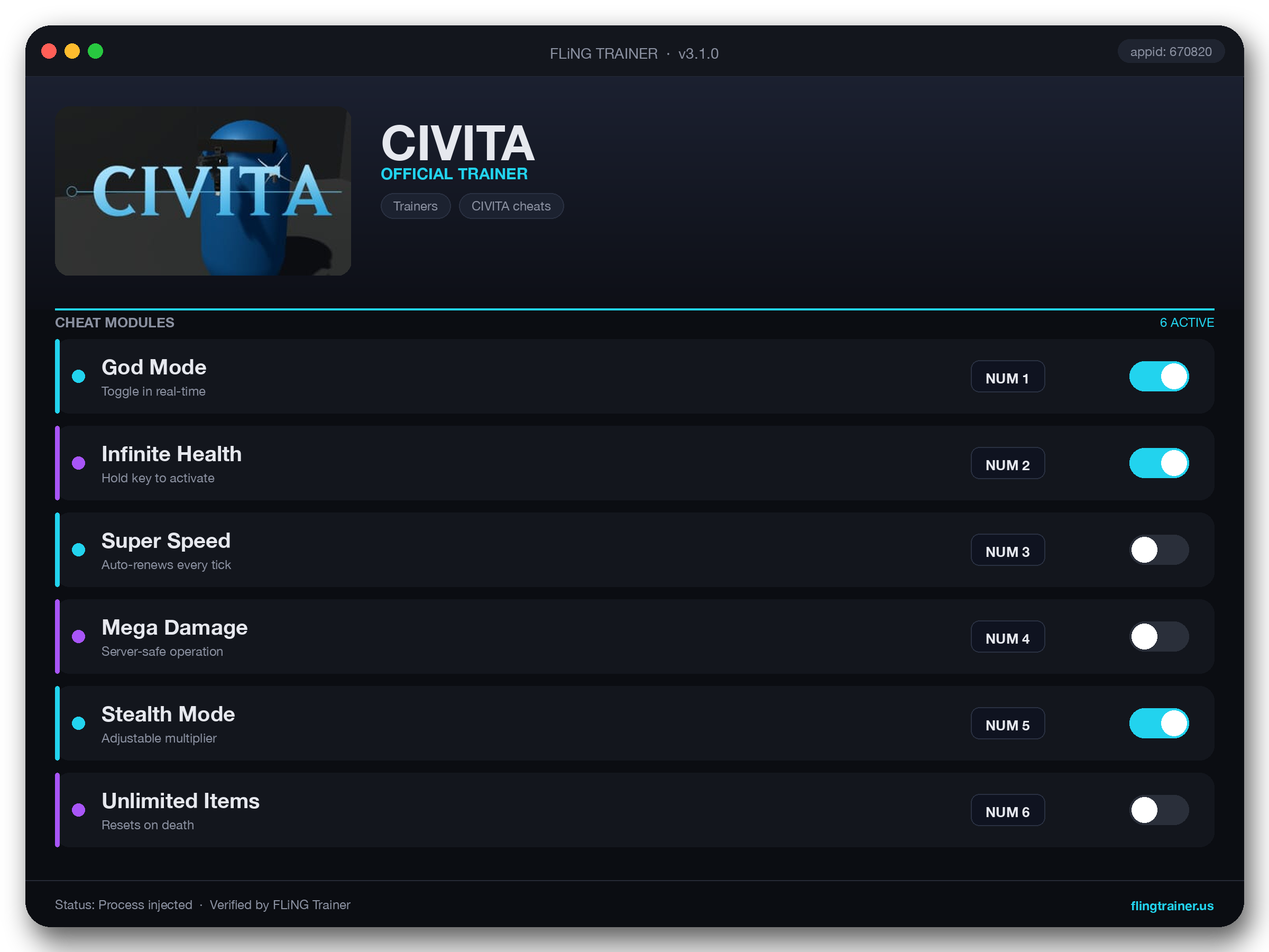 CIVITA Trainer interface