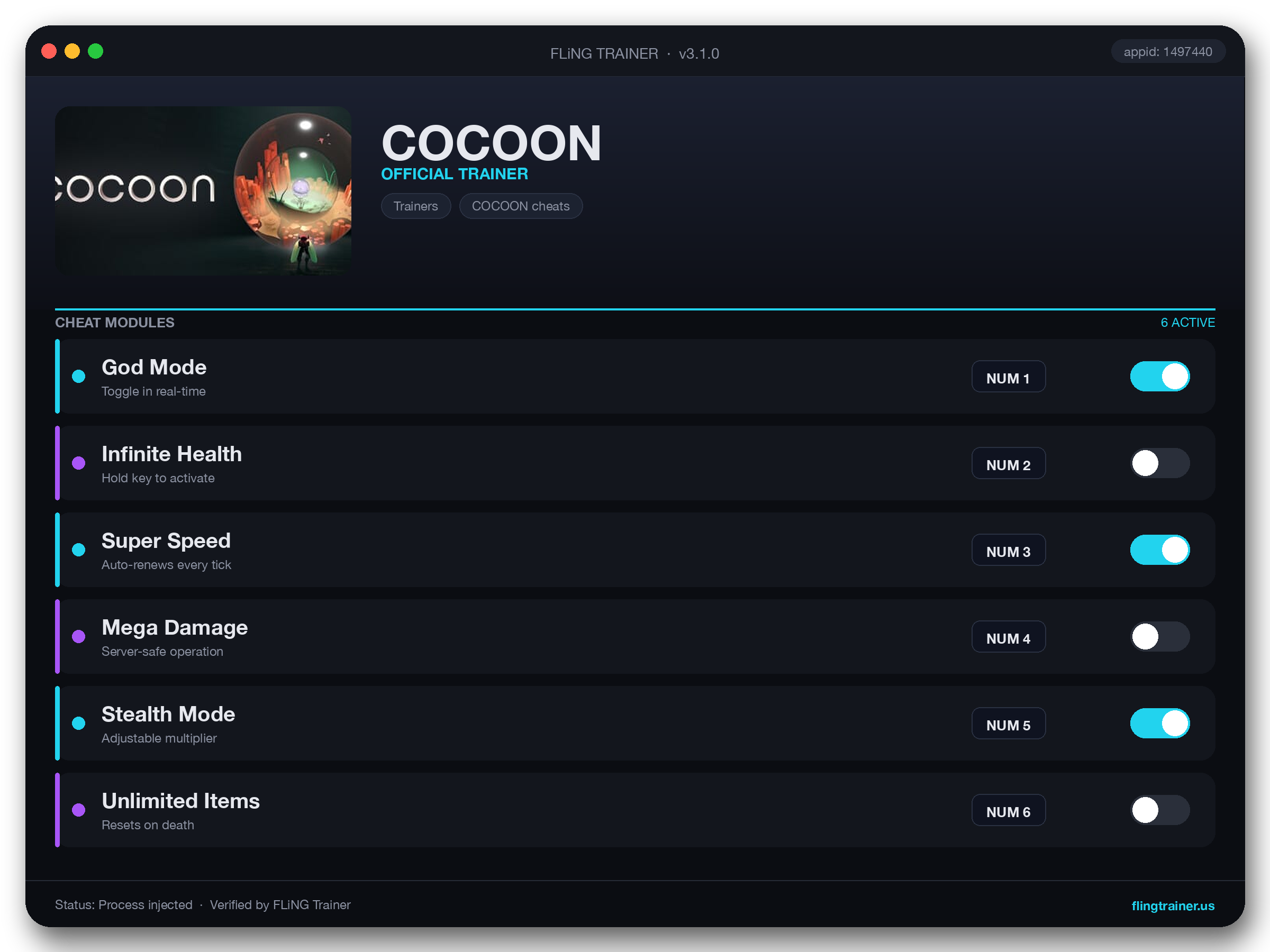 COCOON Trainer interface