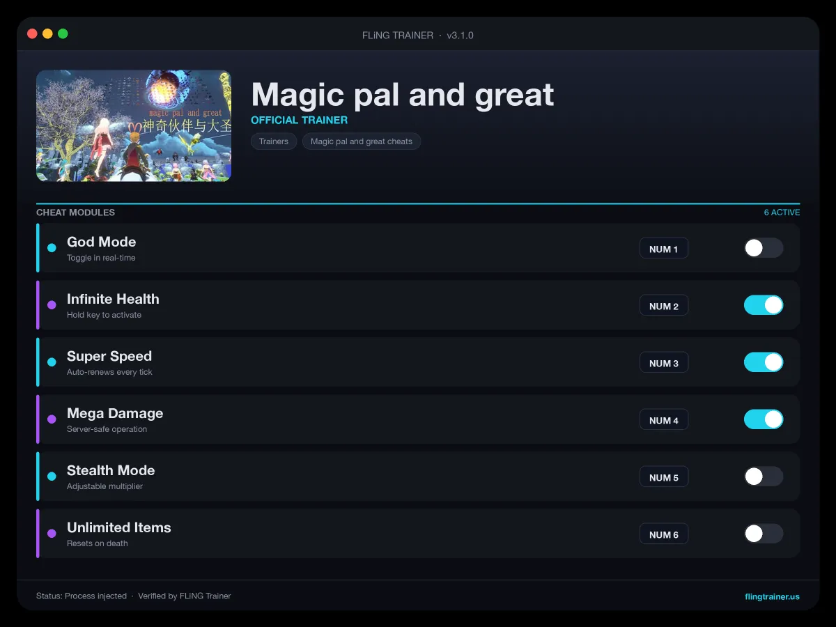 Magic pal and great Trainer interface