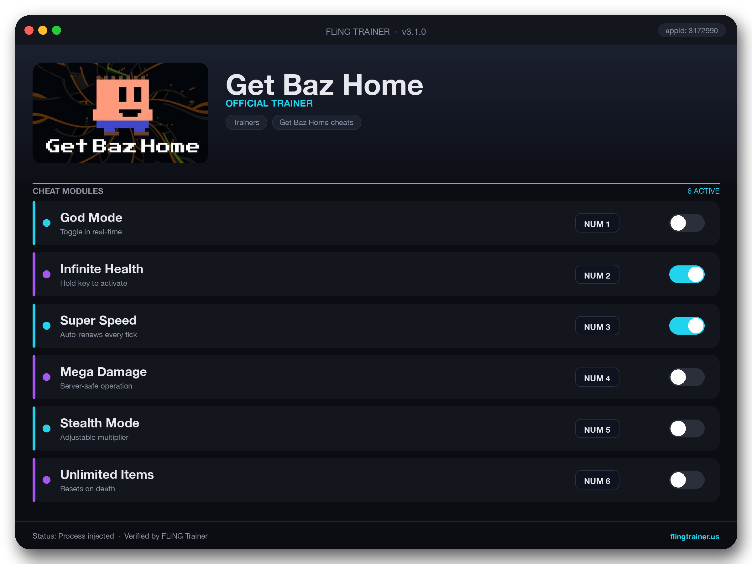 Get Baz Home Trainer interface