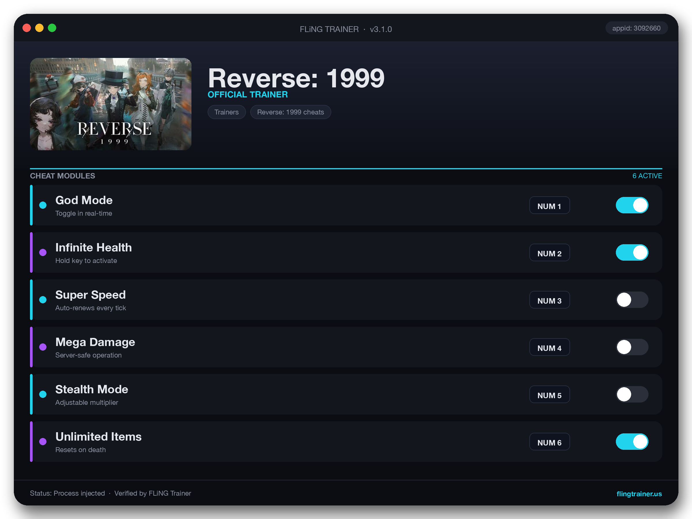 Reverse: 1999 Trainer interface