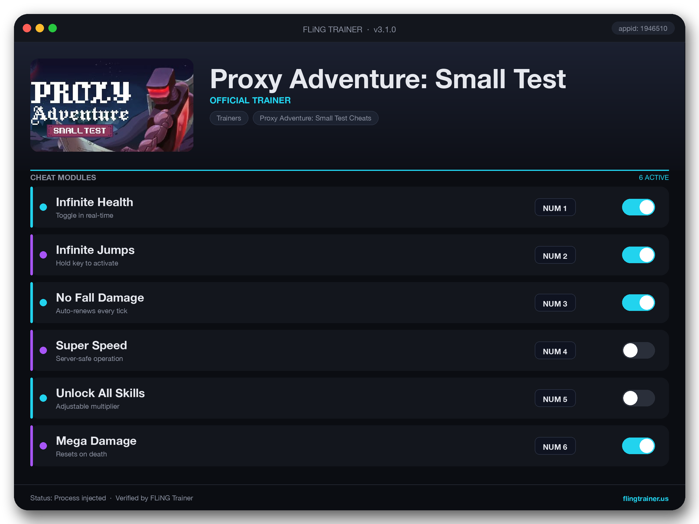 Proxy Adventure: Small Test Trainer interface