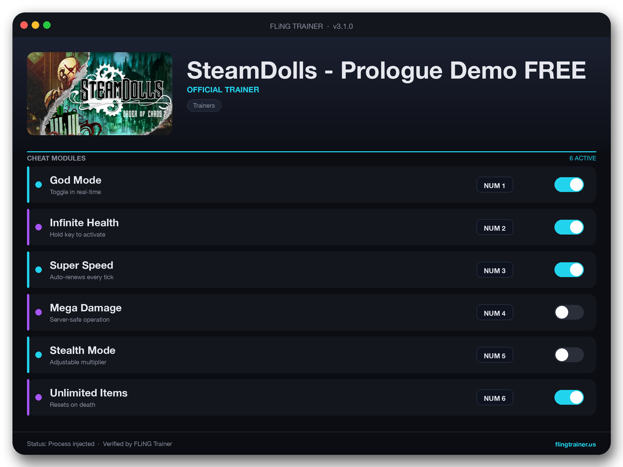 SteamDolls - Prologue Demo FREE Trainer interface