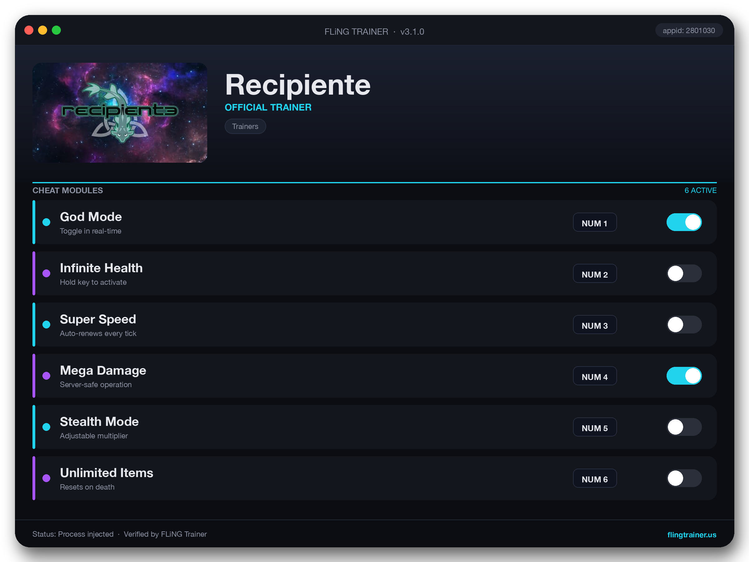 Recipiente Trainer interface