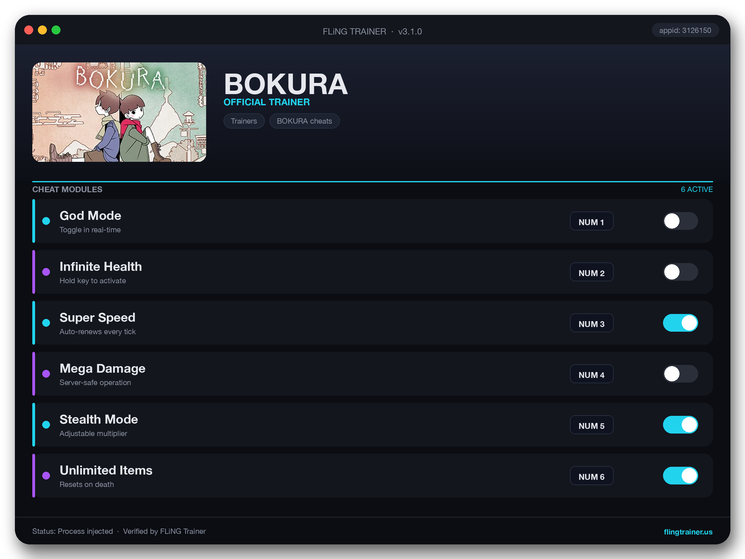 BOKURA Trainer interface