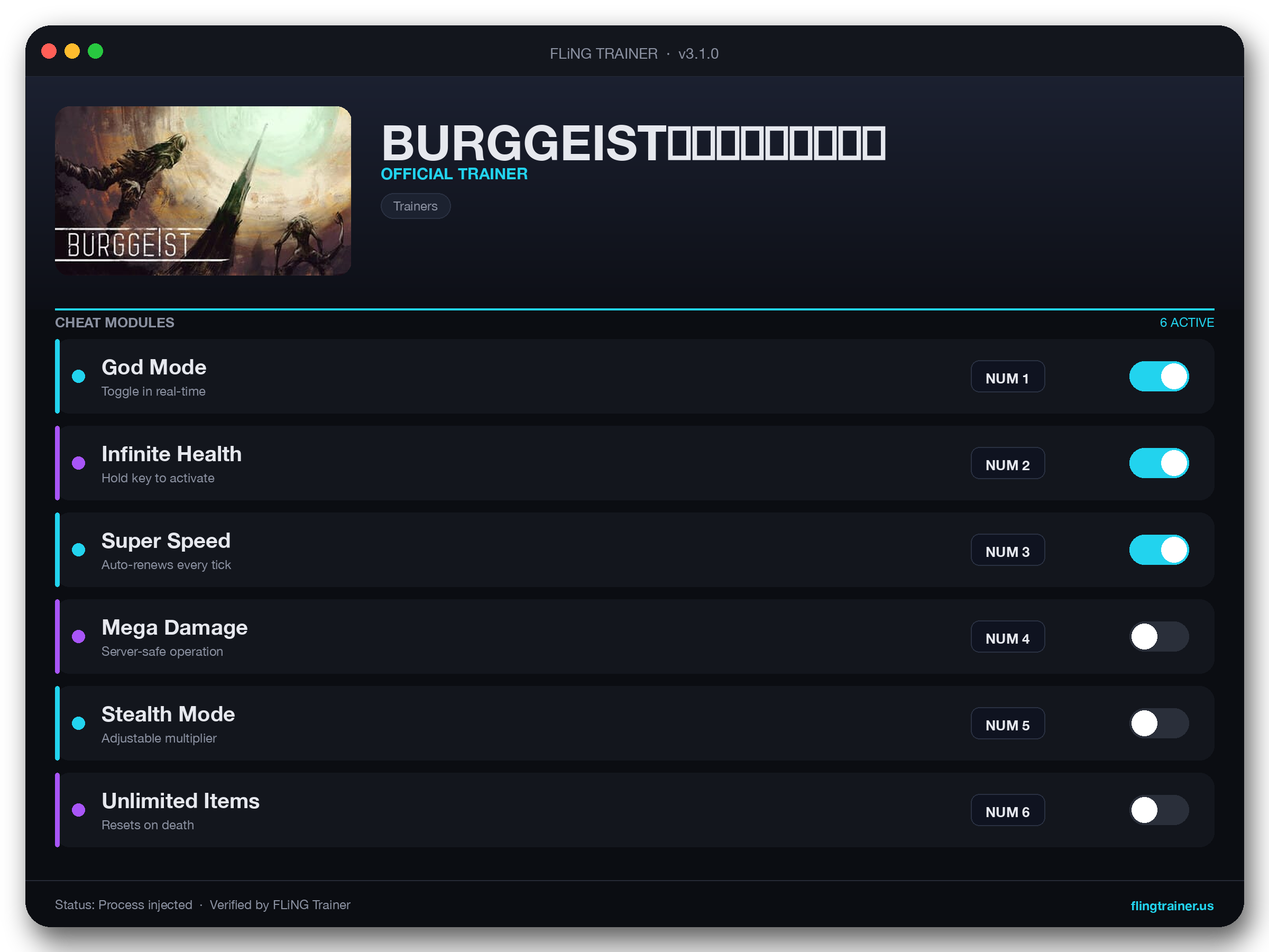 BURGGEIST（ブルクガイスト） Trainer interface