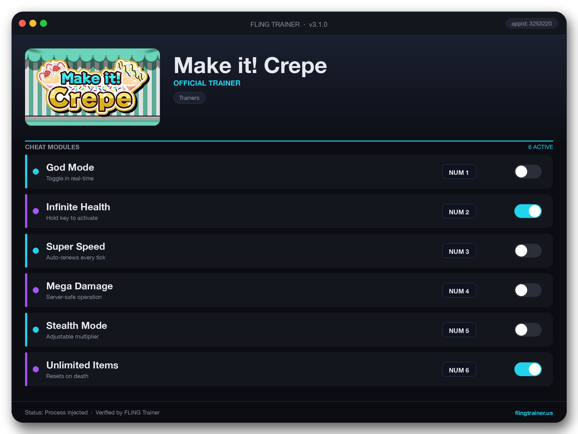 Make it! Crepe Trainer interface