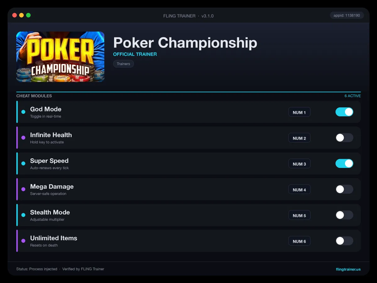 Poker Championship Trainer interface