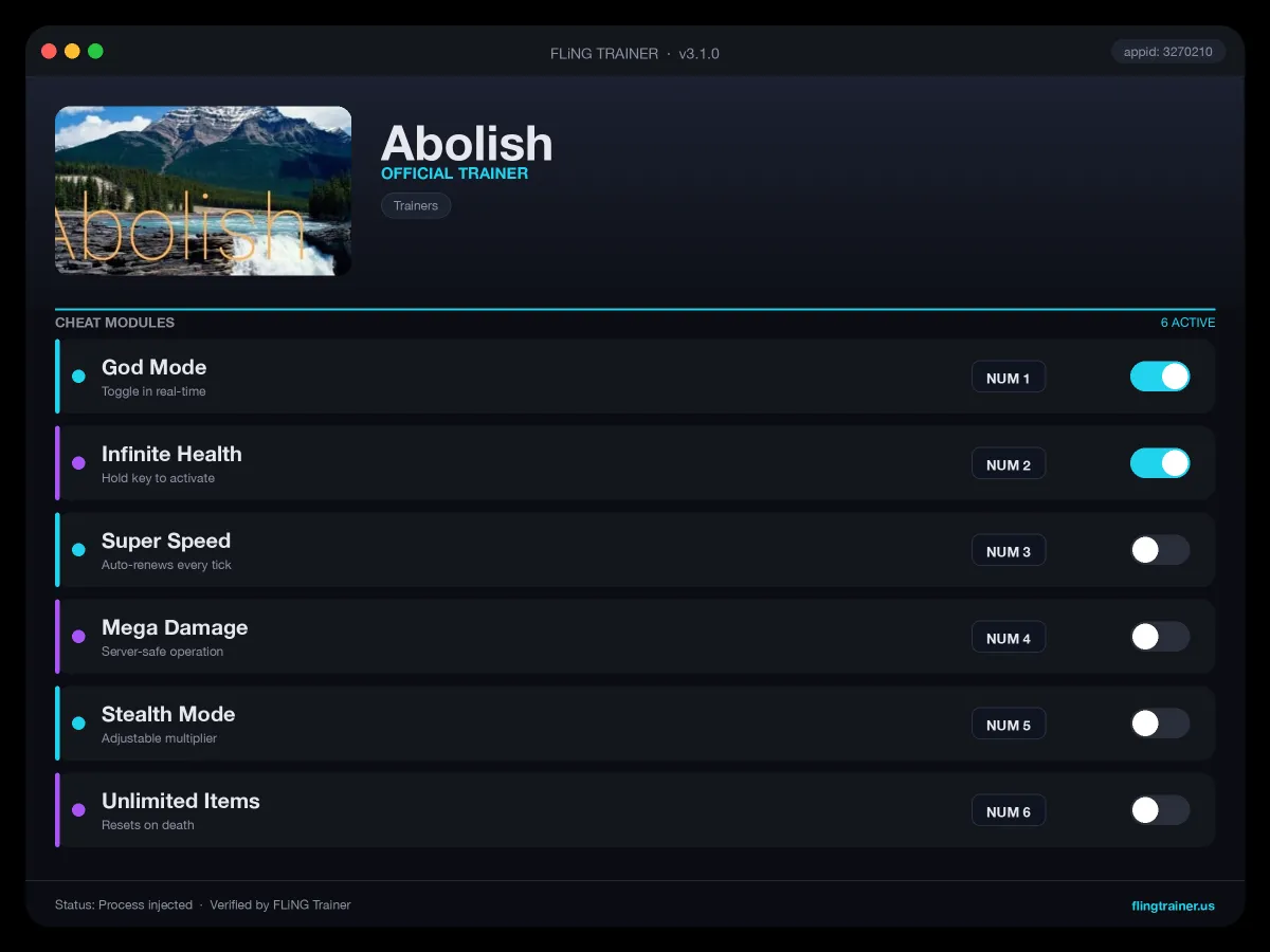 Abolish Trainer interface