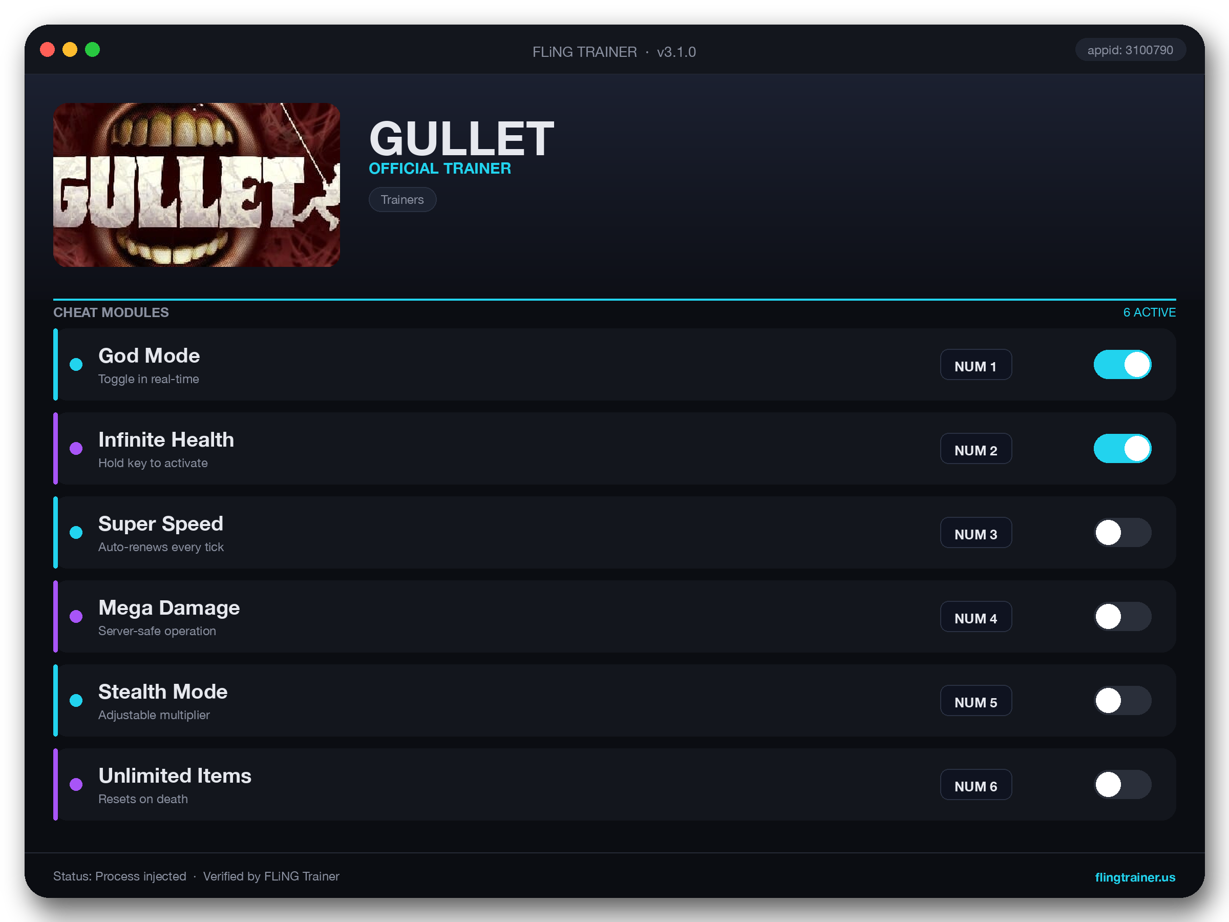 GULLET Trainer interface