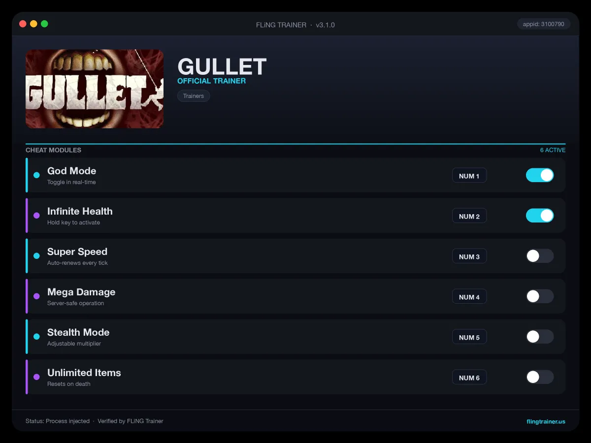 GULLET Trainer interface