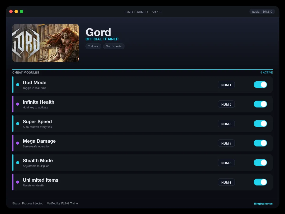 Gord Trainer interface