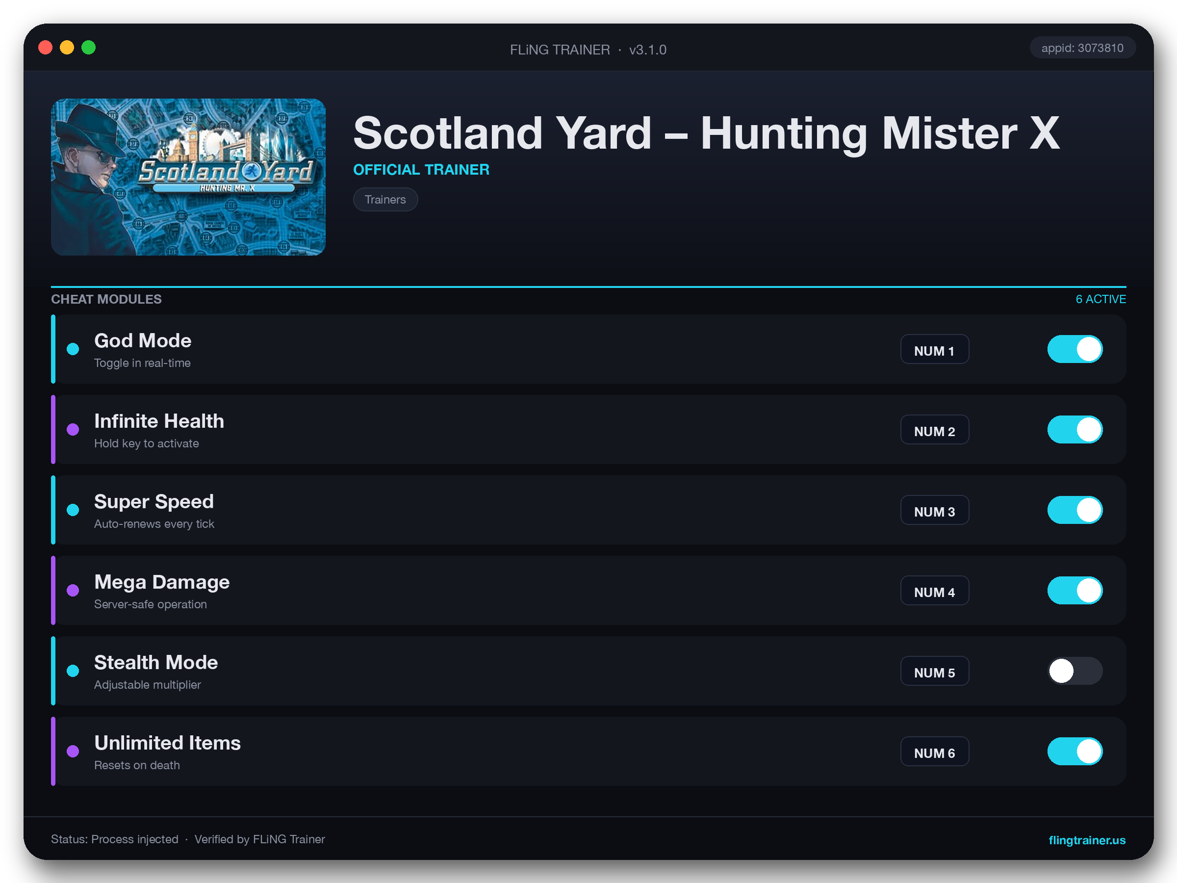 Scotland Yard – Hunting Mister X Trainer interface