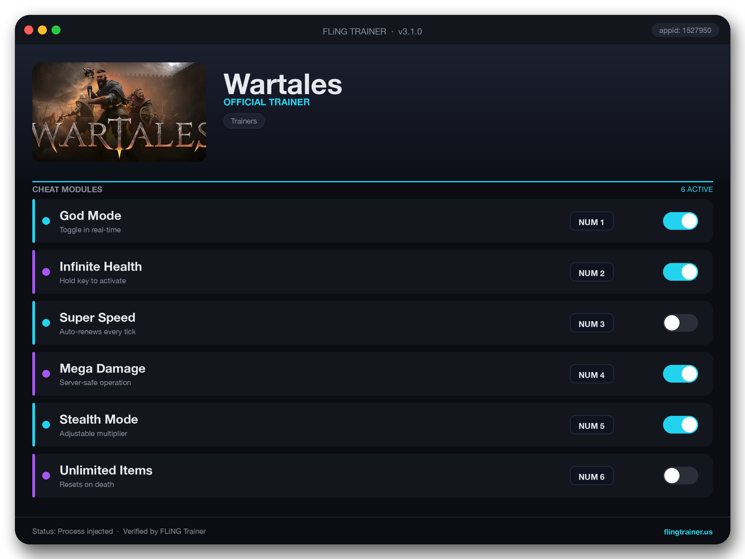 Wartales Trainer interface