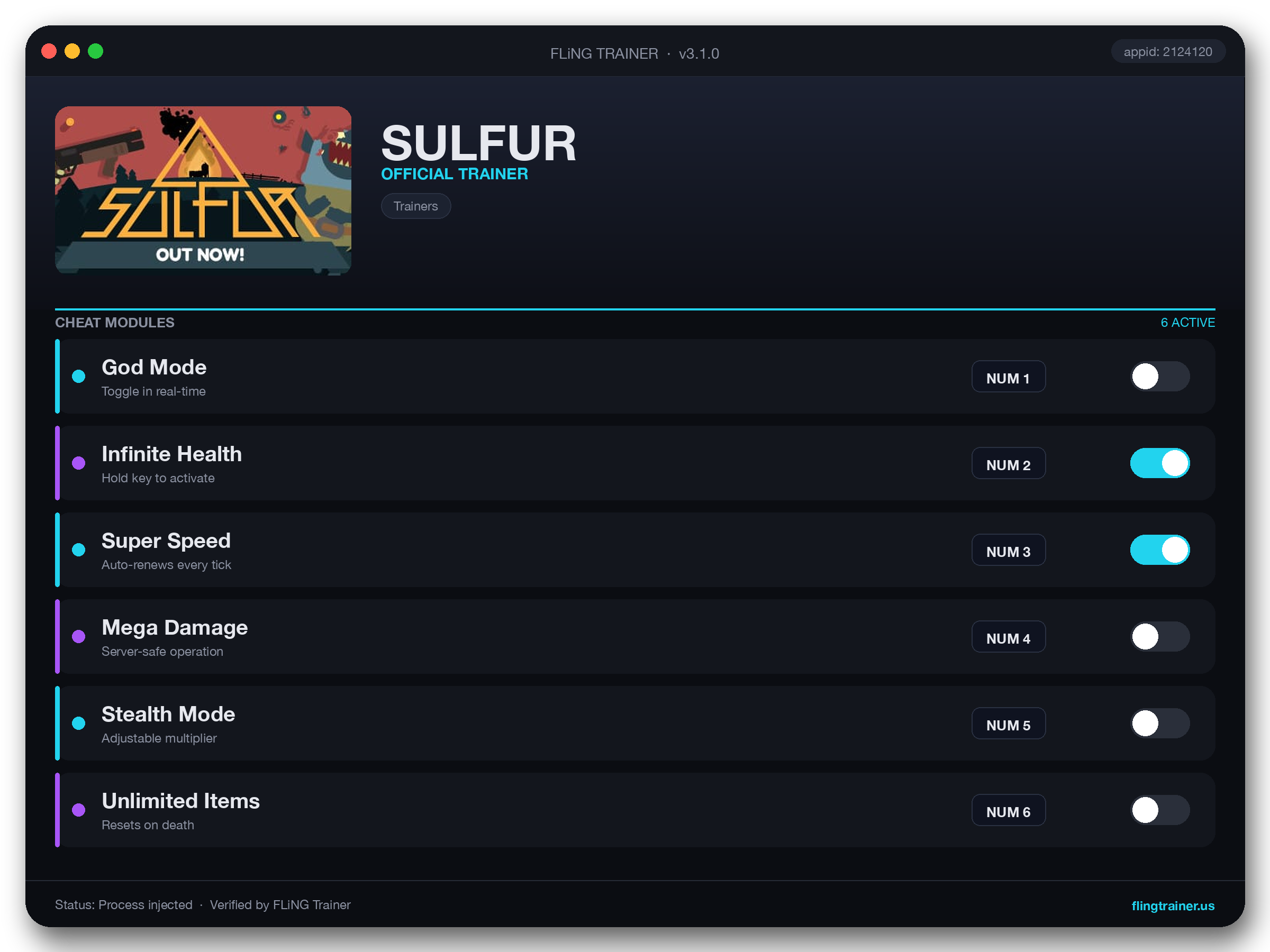 SULFUR Trainer interface