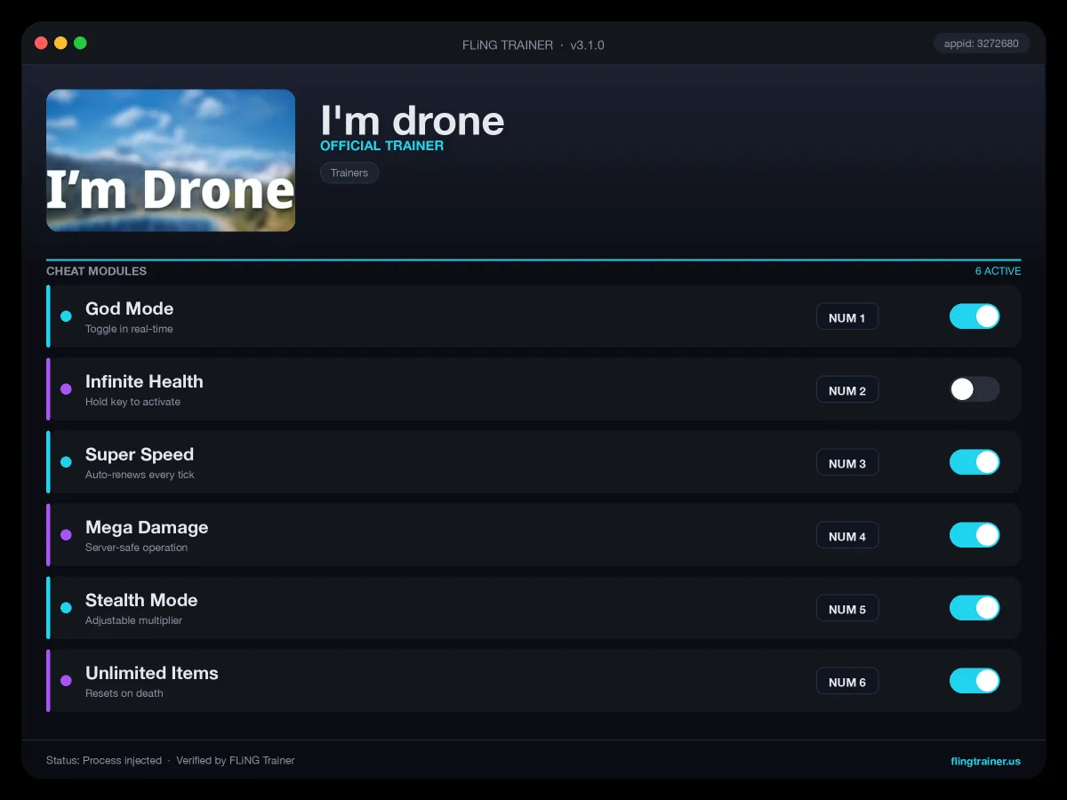 I'm drone Trainer interface