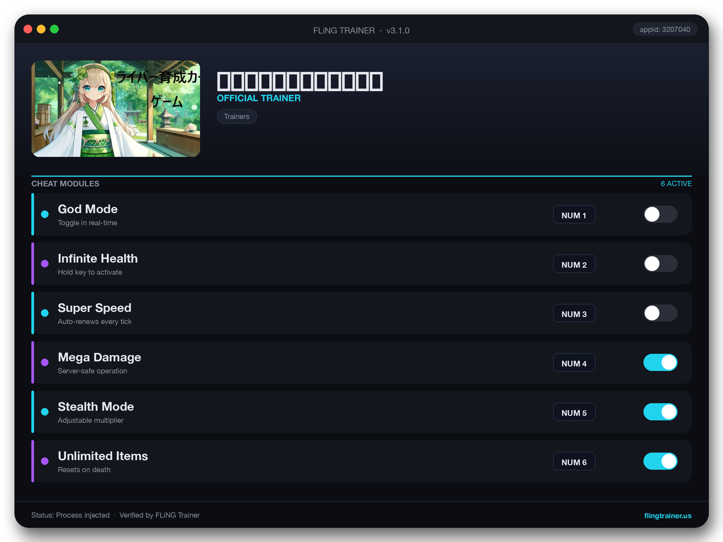 ライバー育成カードゲーム Trainer interface