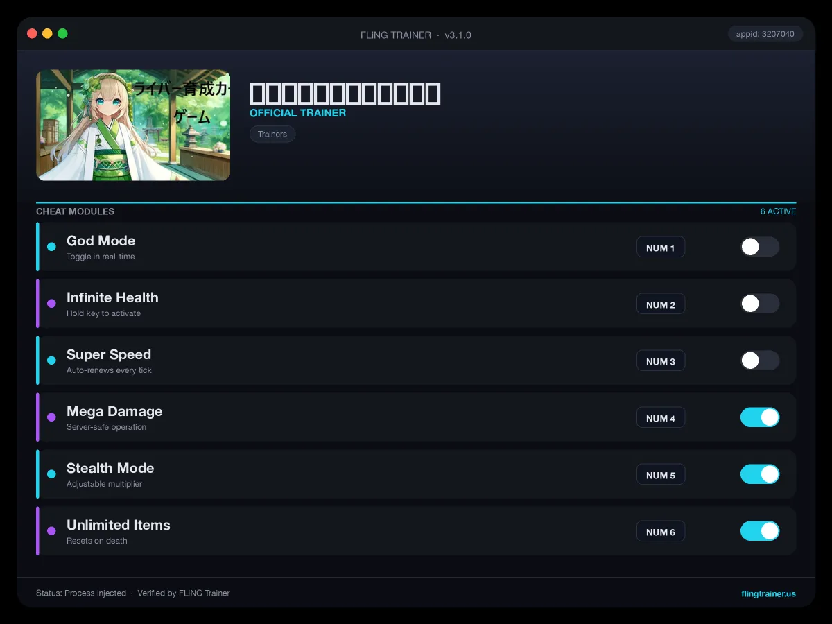 ライバー育成カードゲーム Trainer interface