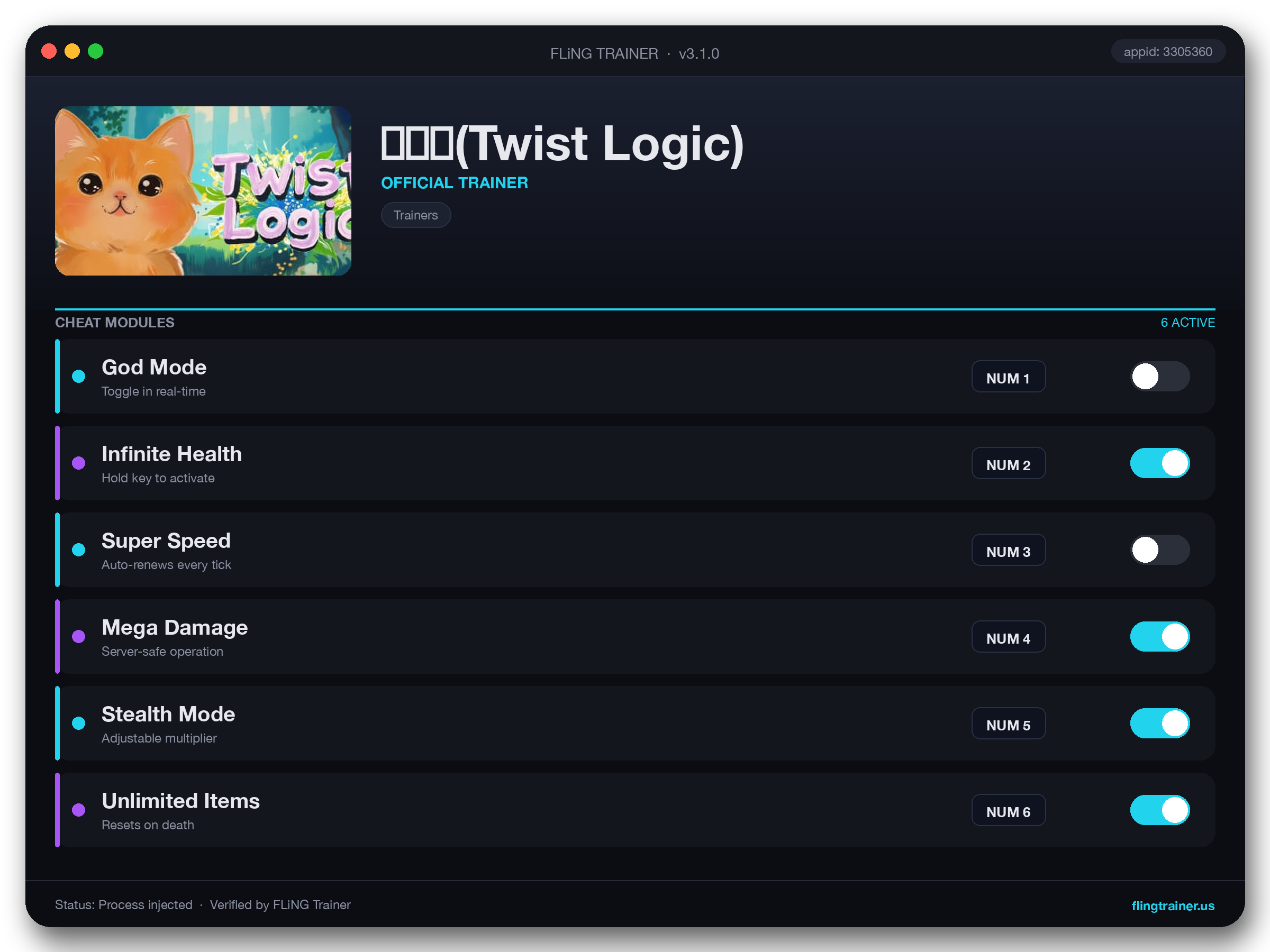 扭扭乐(Twist Logic) Trainer interface