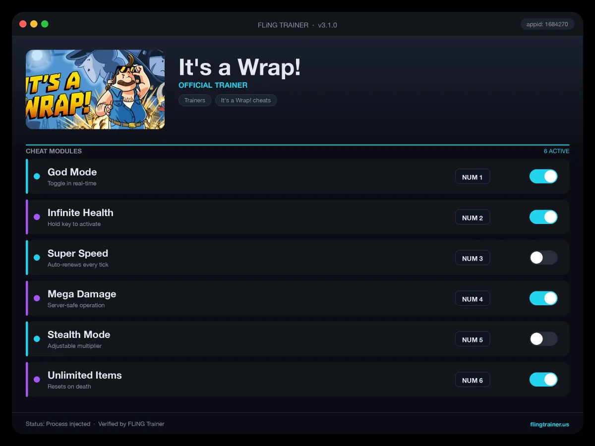 It's a Wrap! Trainer interface