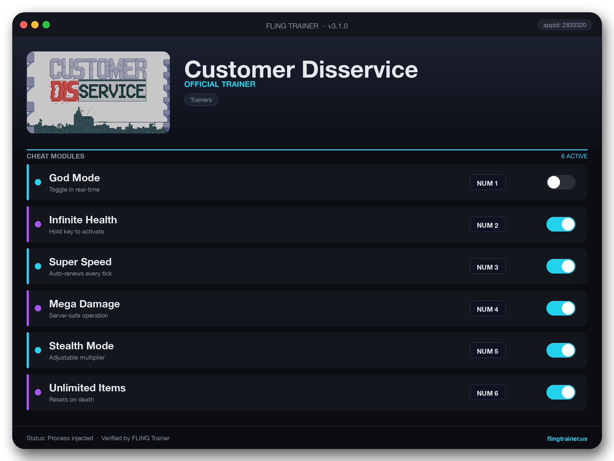 Customer Disservice Trainer interface