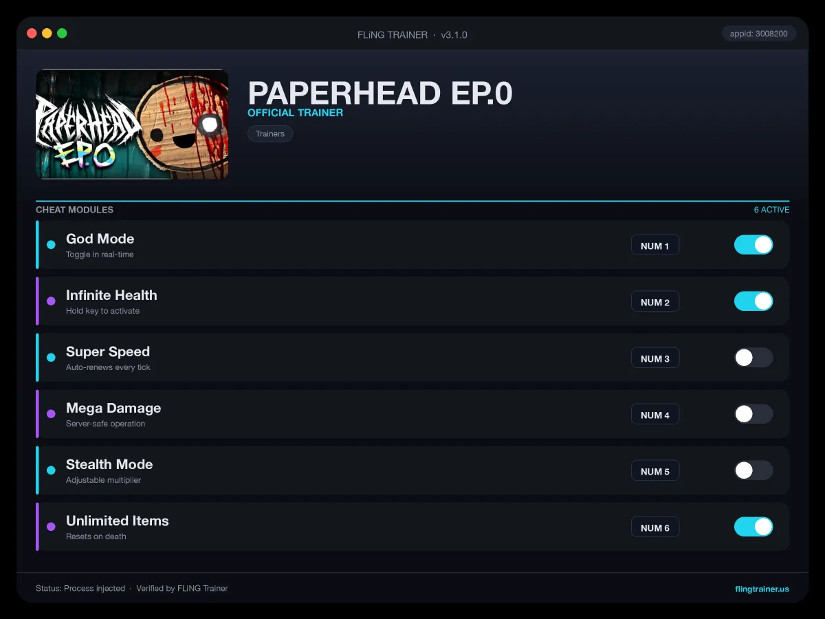 PAPERHEAD EP.0 Trainer interface