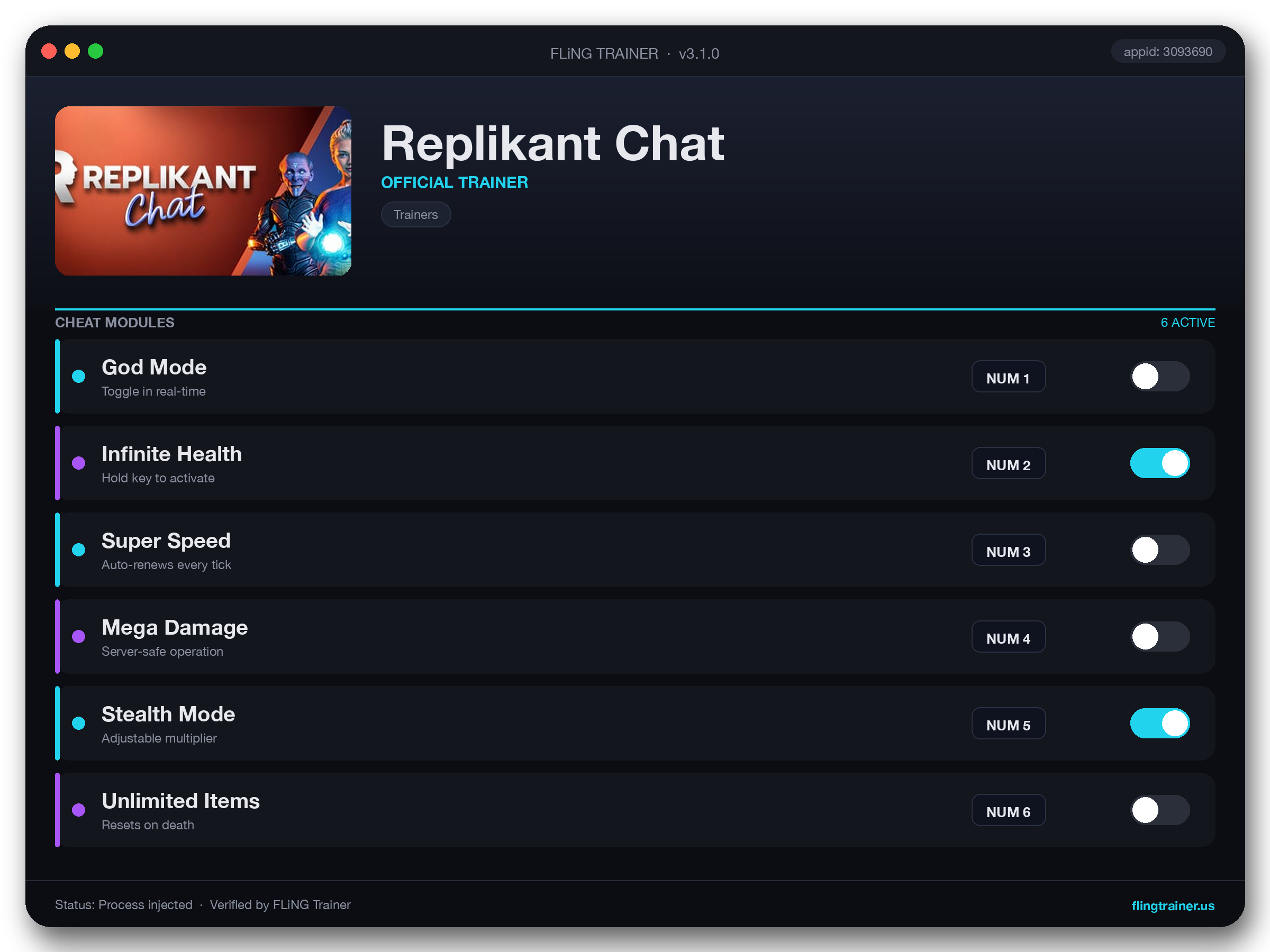 Replikant Chat Trainer interface