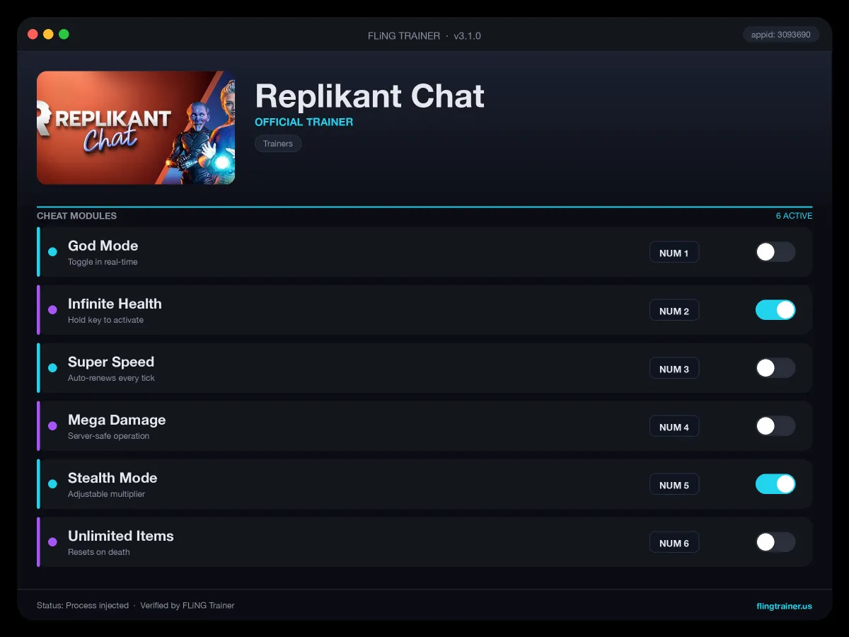Replikant Chat Trainer interface
