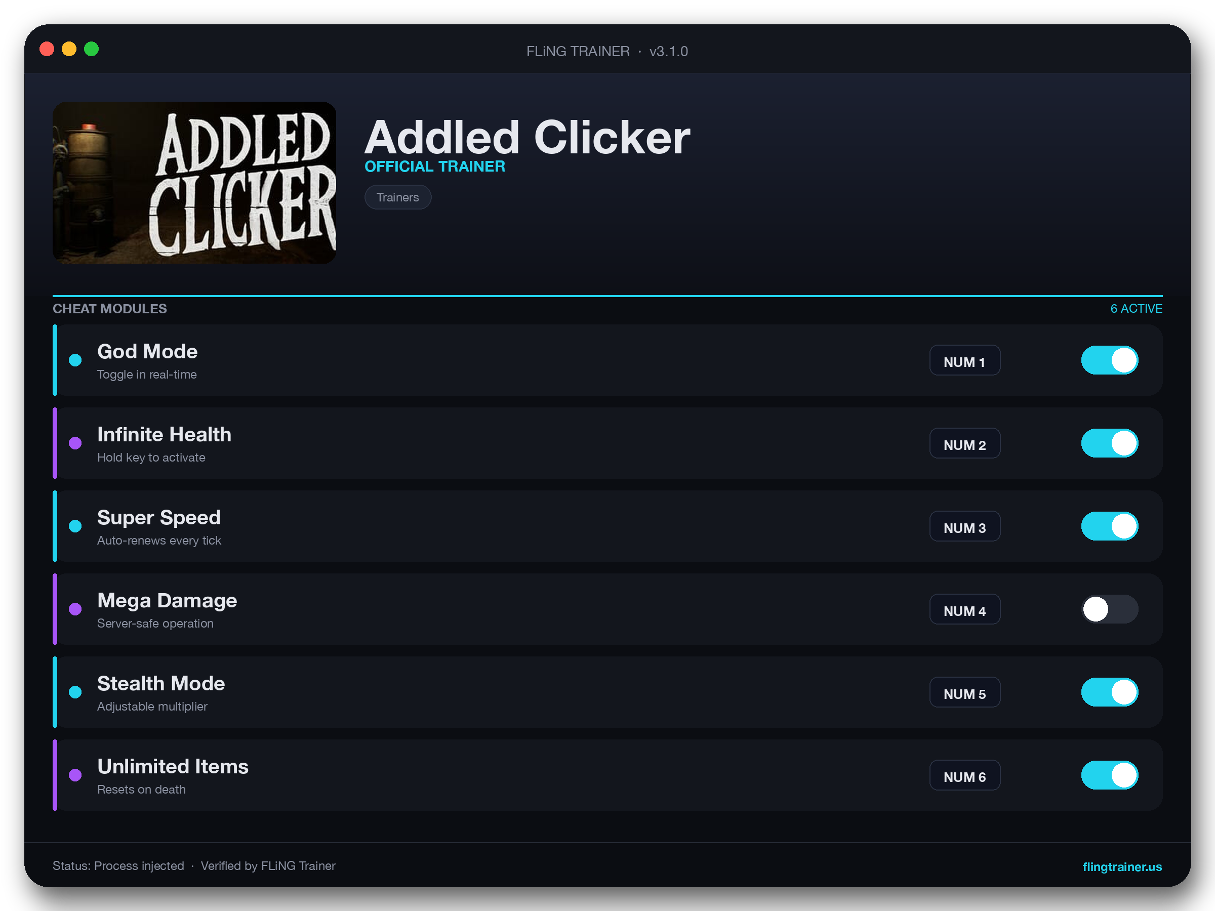 Addled Clicker Trainer interface