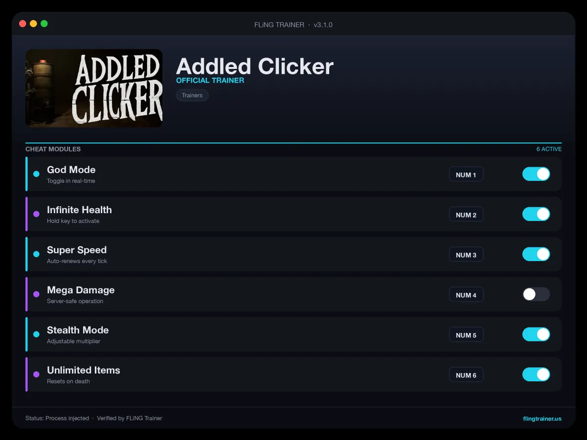 Addled Clicker Trainer interface