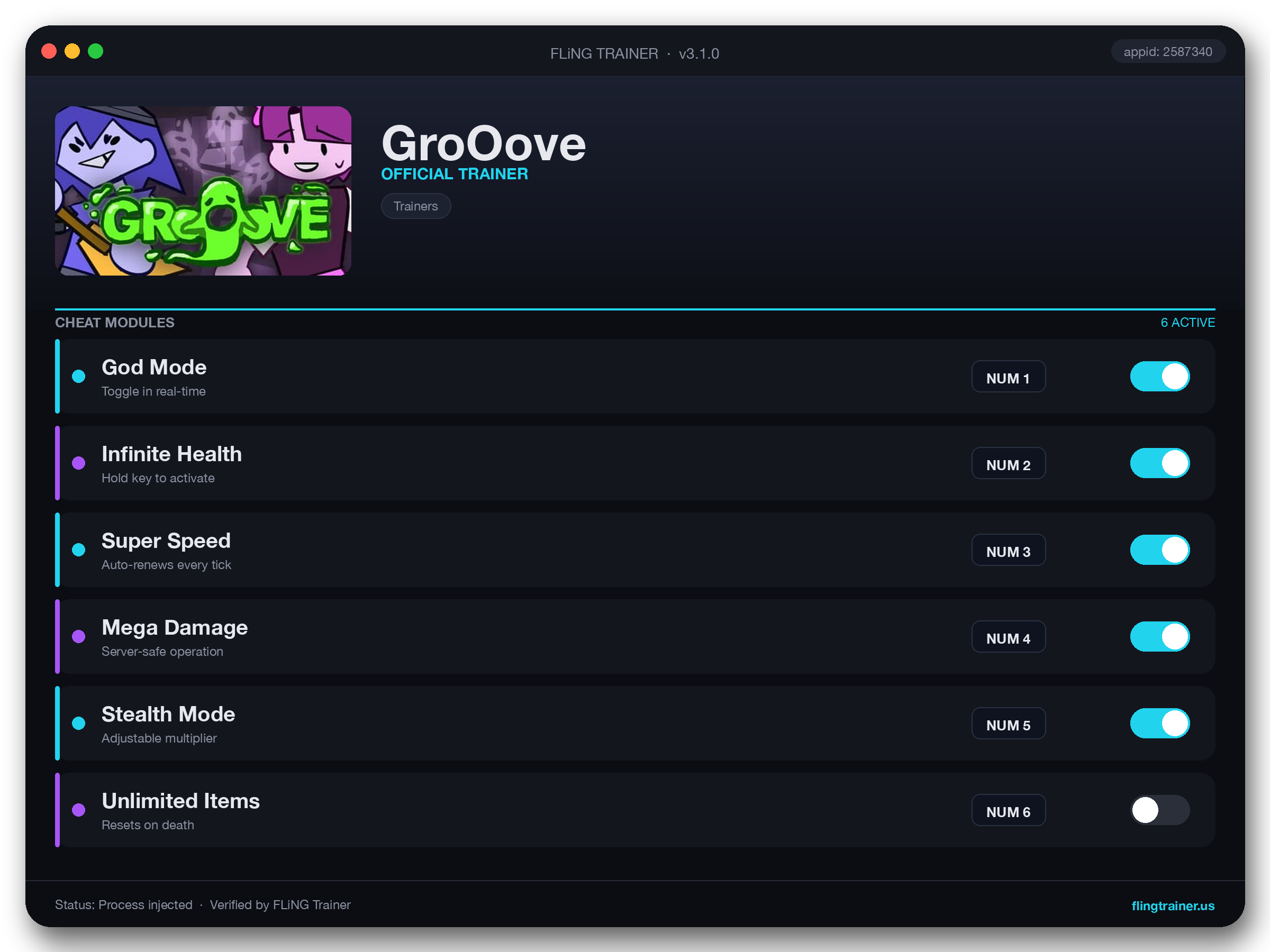 GroOove Trainer interface
