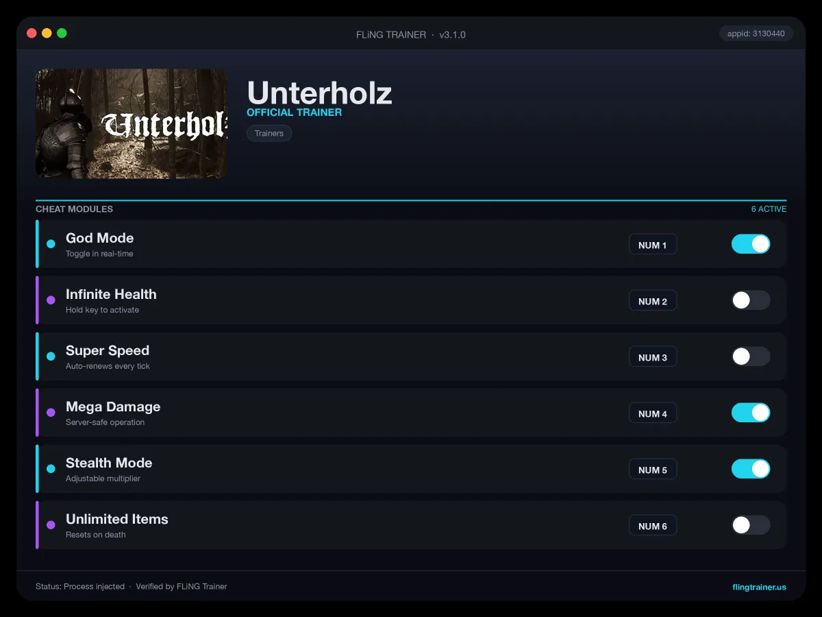 Unterholz Trainer interface