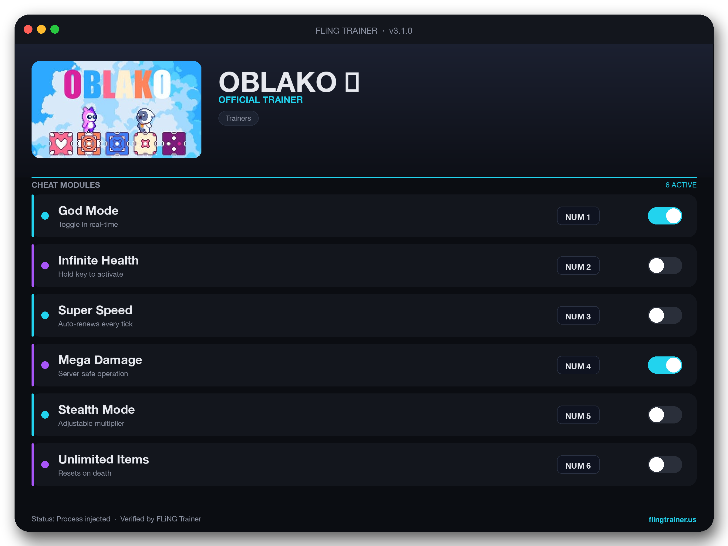 OBLAKO ☁️ Trainer interface