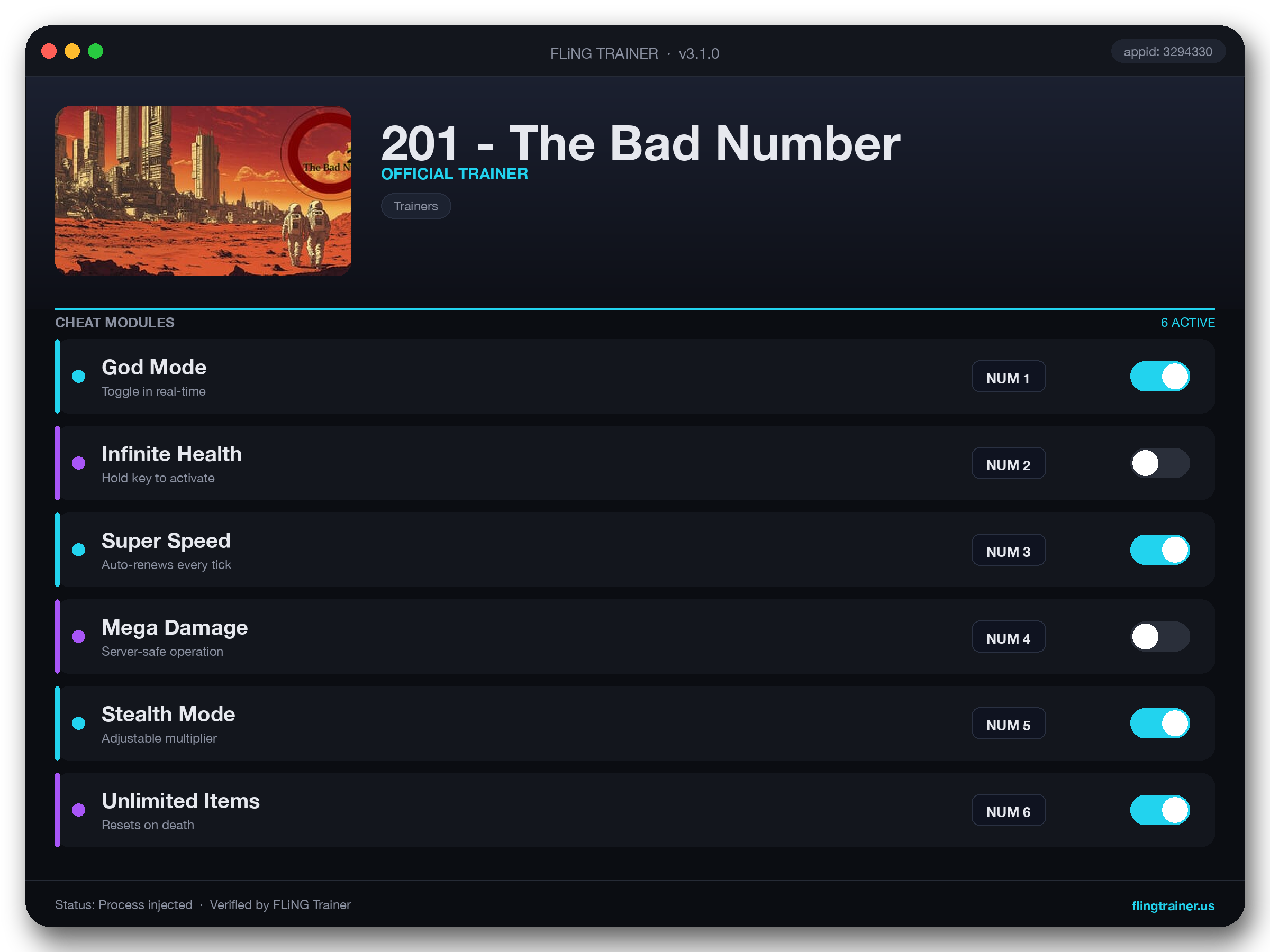 201 - The Bad Number Trainer interface