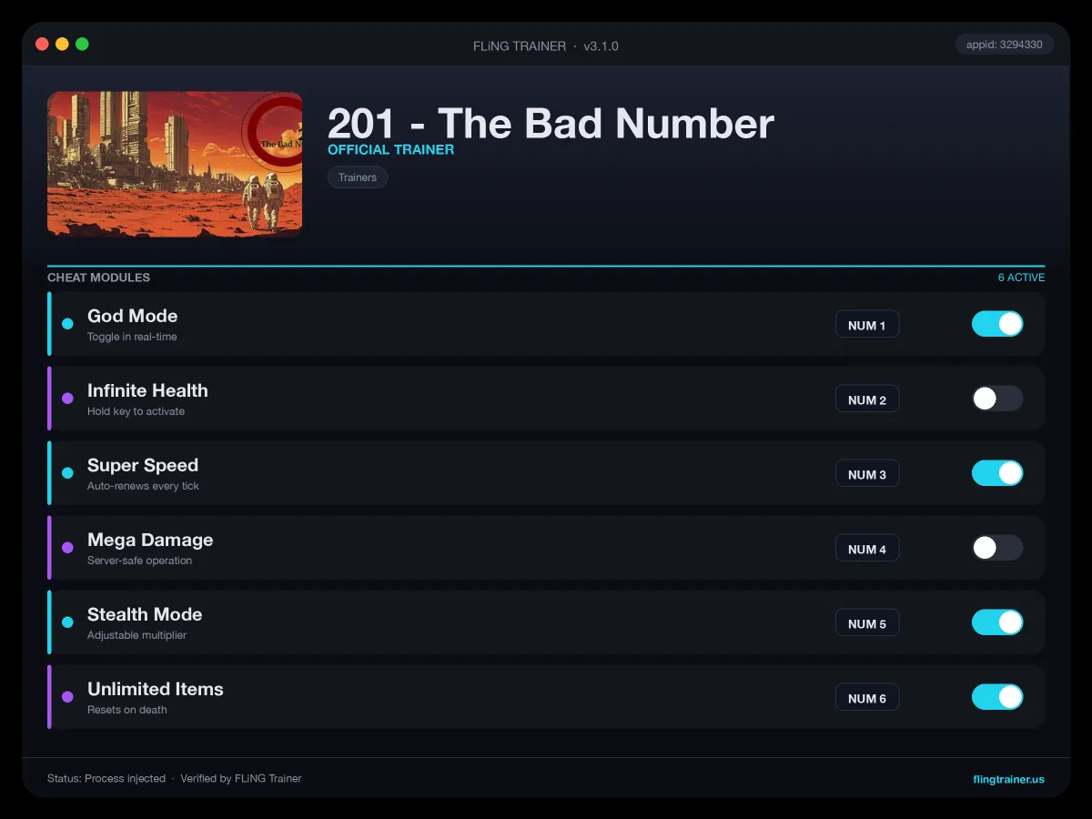 201 - The Bad Number Trainer interface