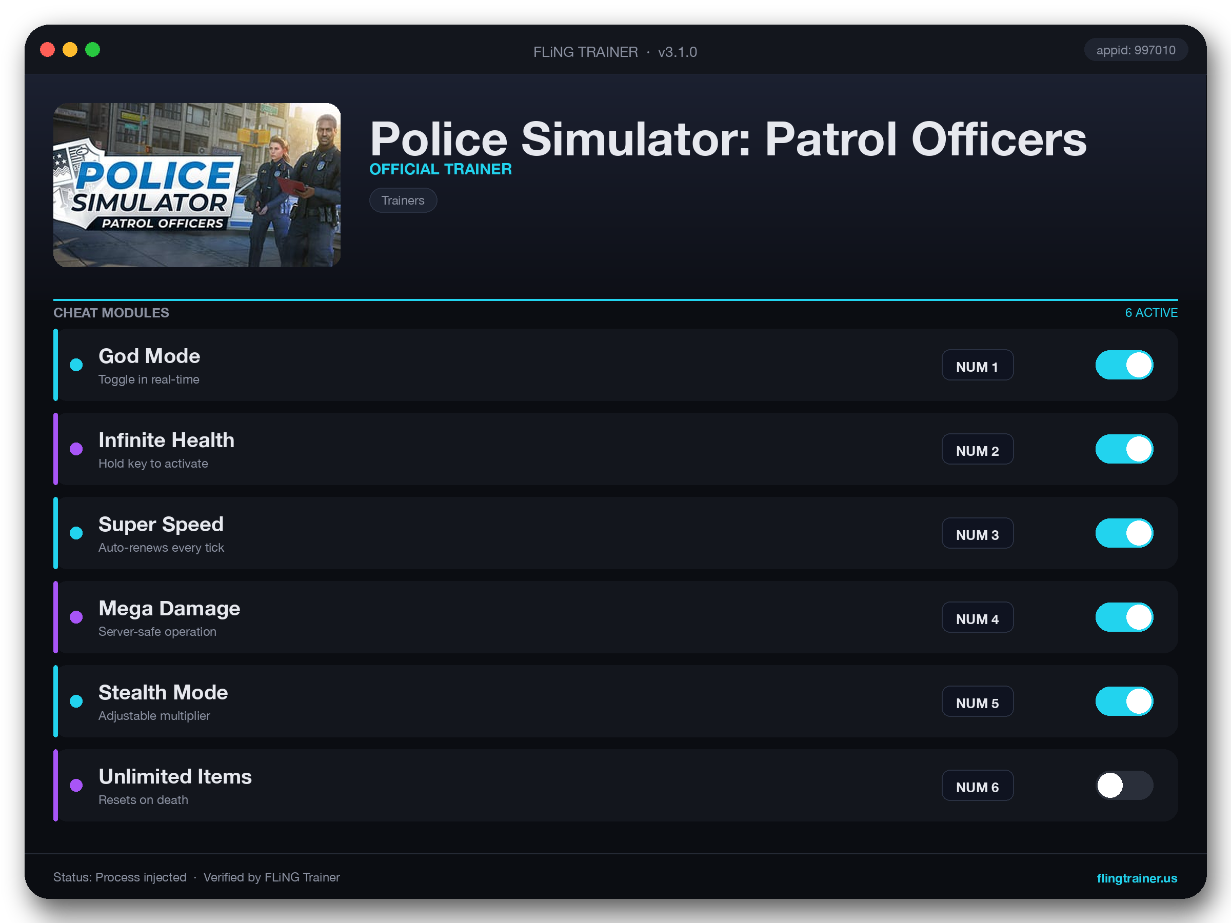 Police Simulator: Patrol Officers Trainer interface