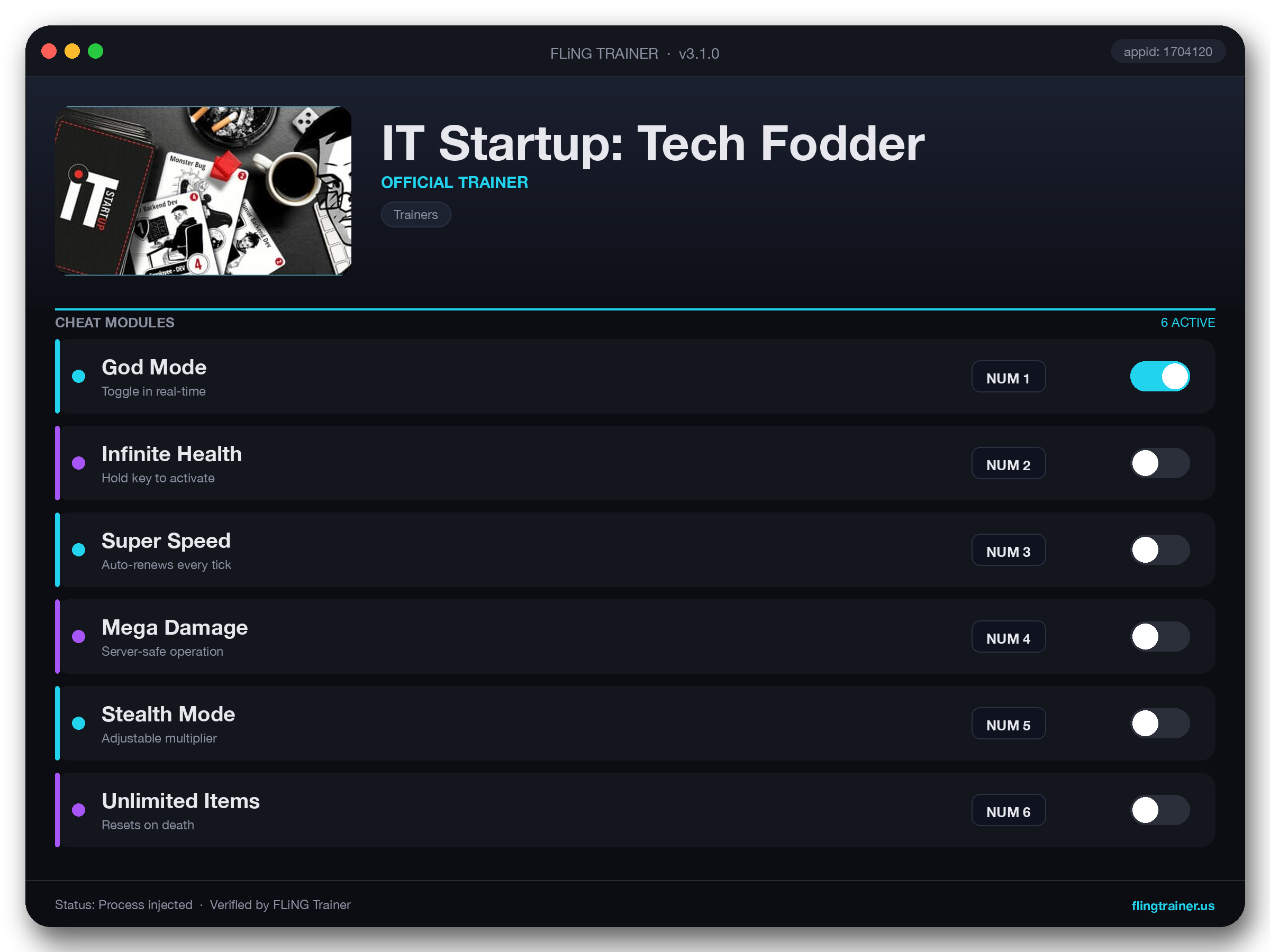 IT Startup: Tech Fodder Trainer interface