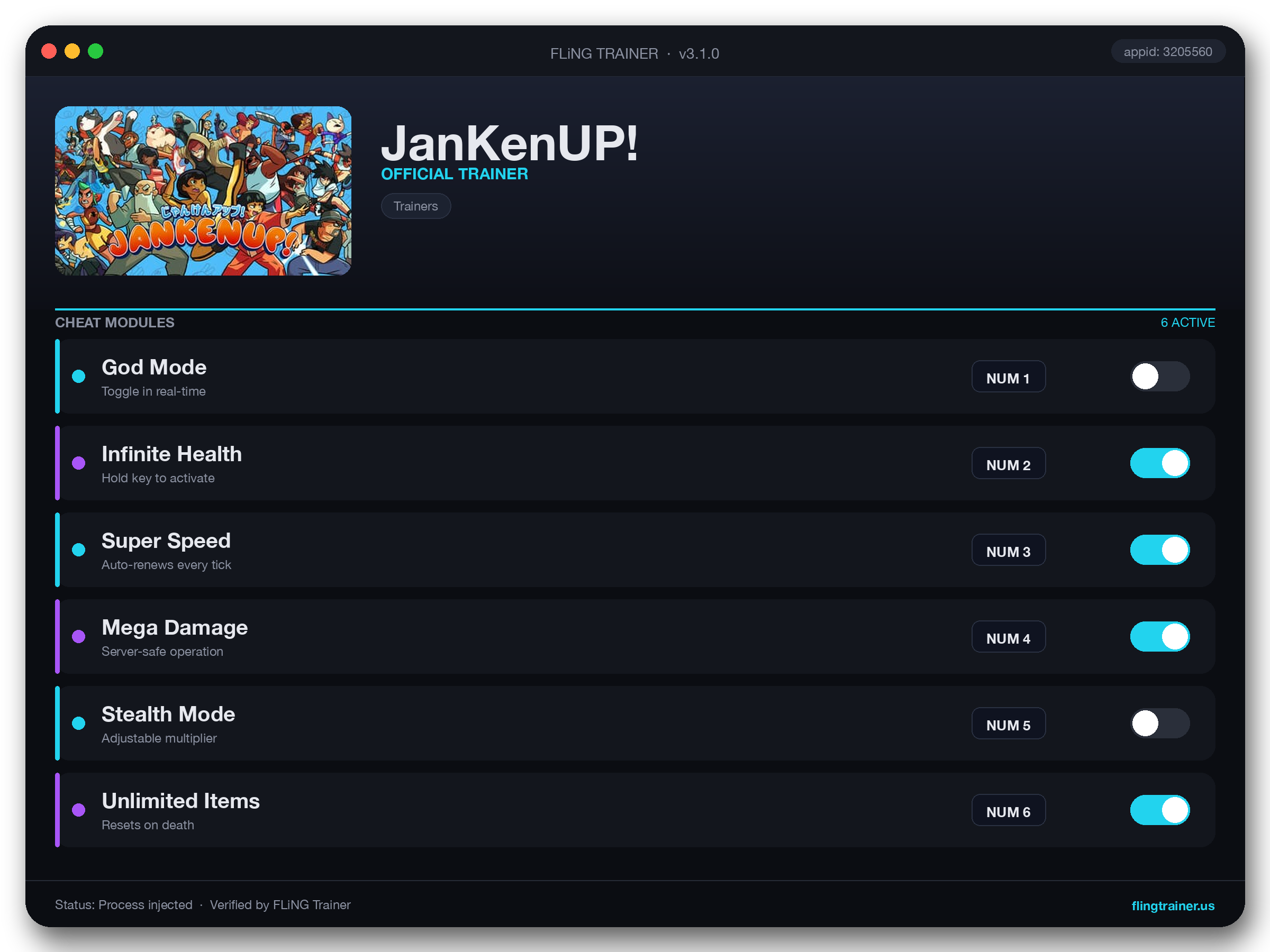 JanKenUP! Trainer interface