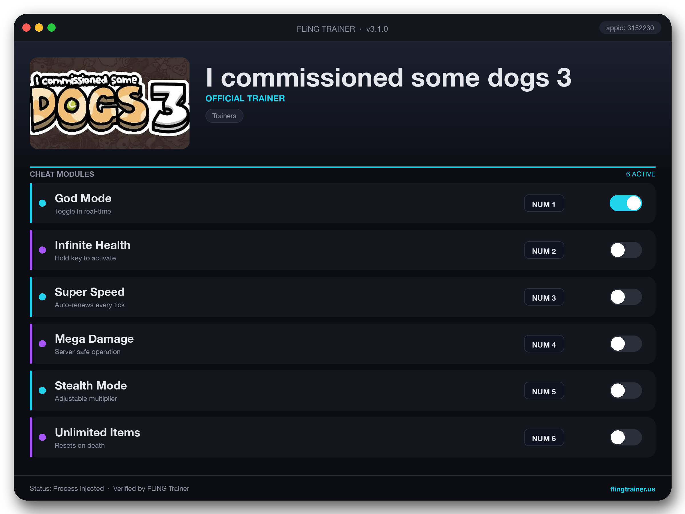 I commissioned some dogs 3 Trainer interface