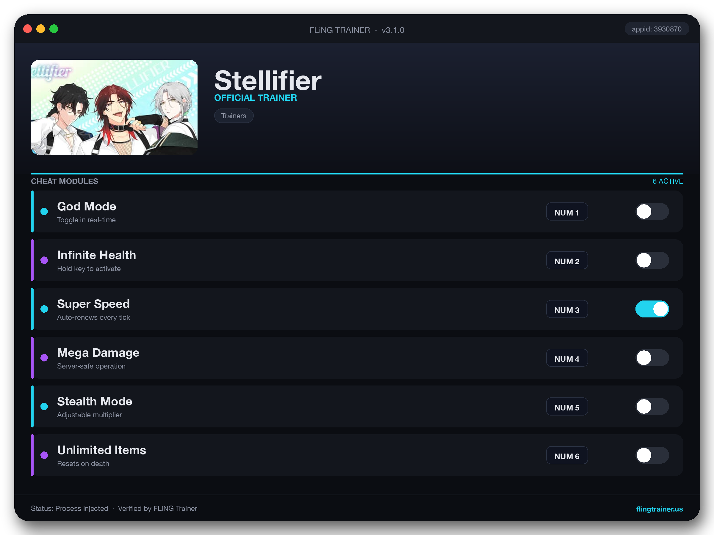 Stellifier Trainer interface