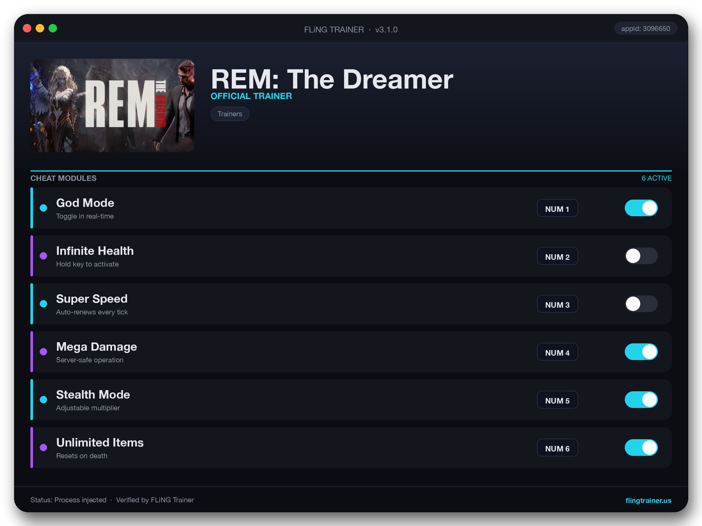 REM: The Dreamer Trainer interface