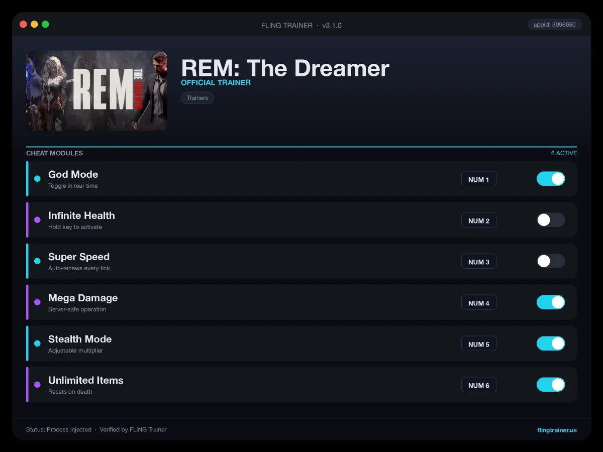 REM: The Dreamer Trainer interface