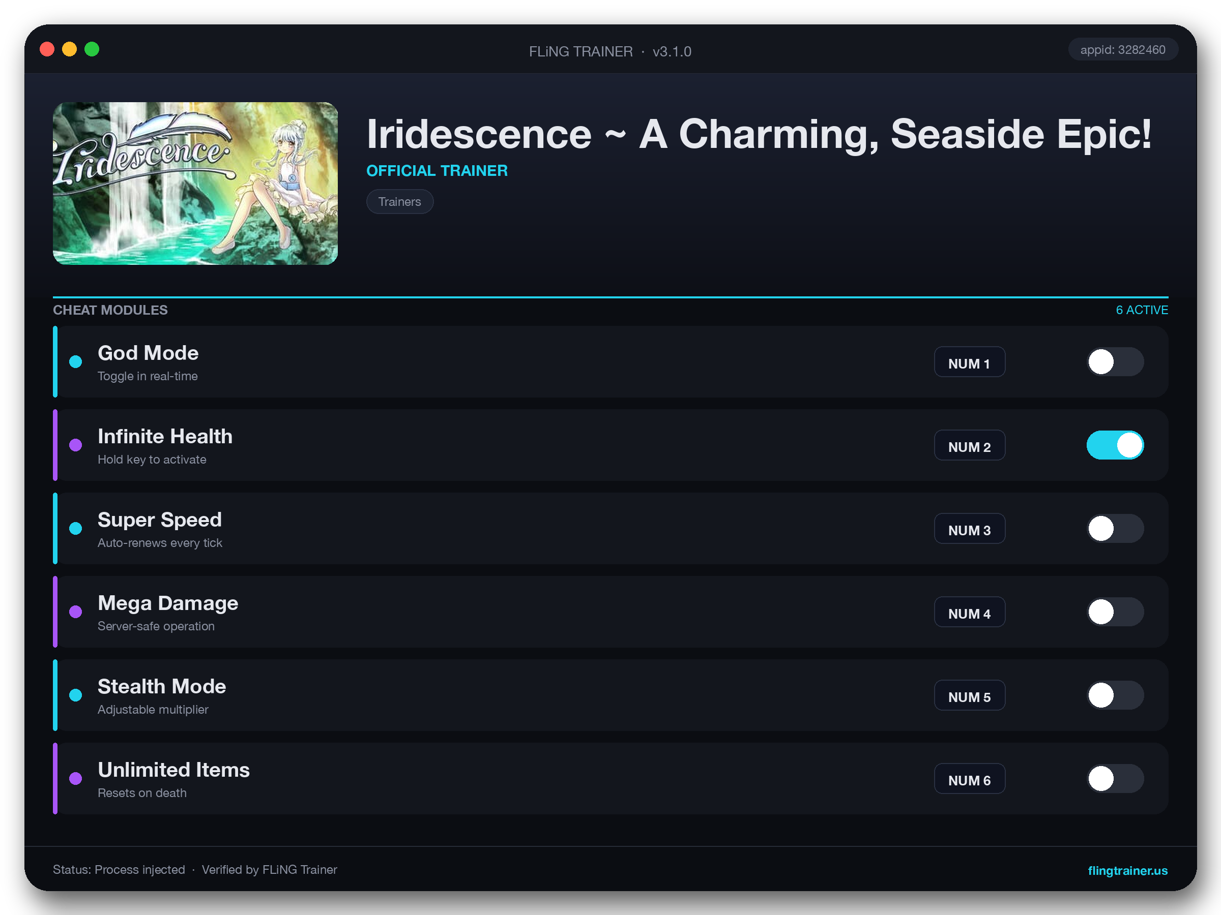Iridescence ~ A Charming, Seaside Epic! Trainer interface