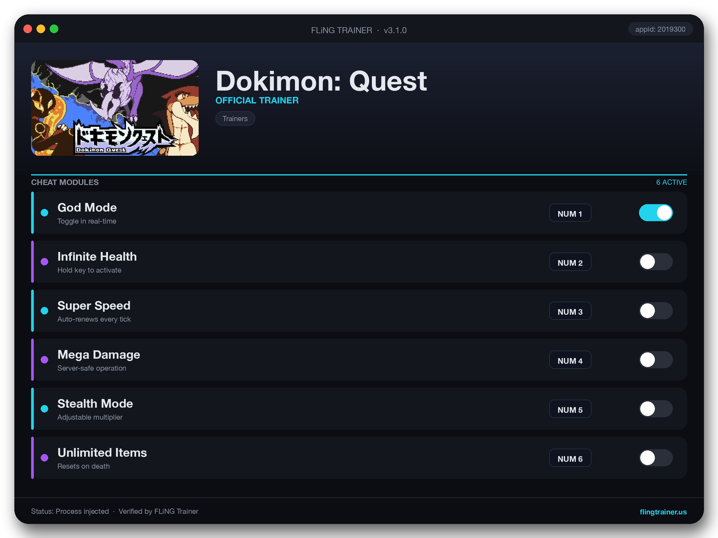 Dokimon: Quest Trainer interface