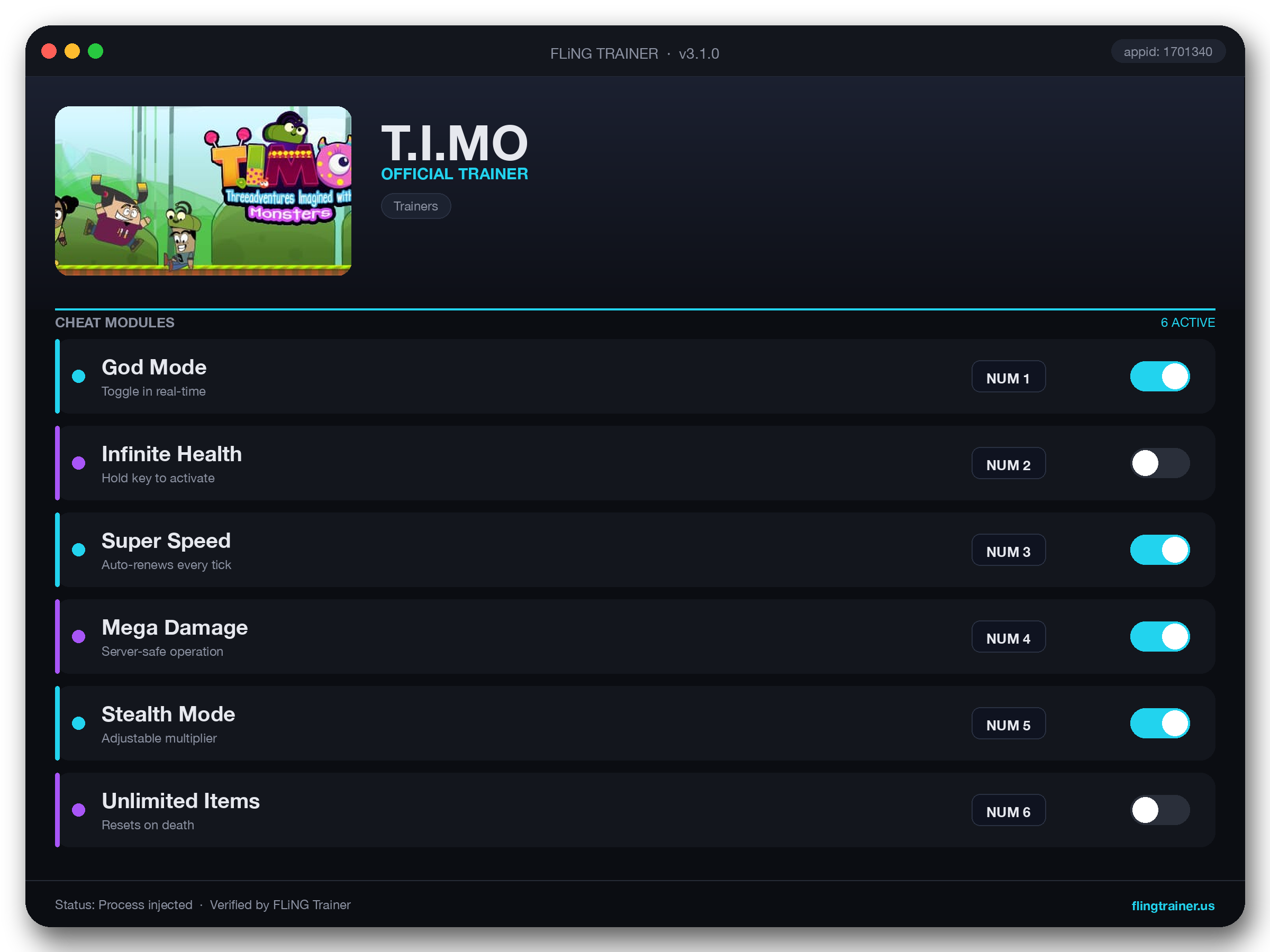 T.I.MO Trainer interface