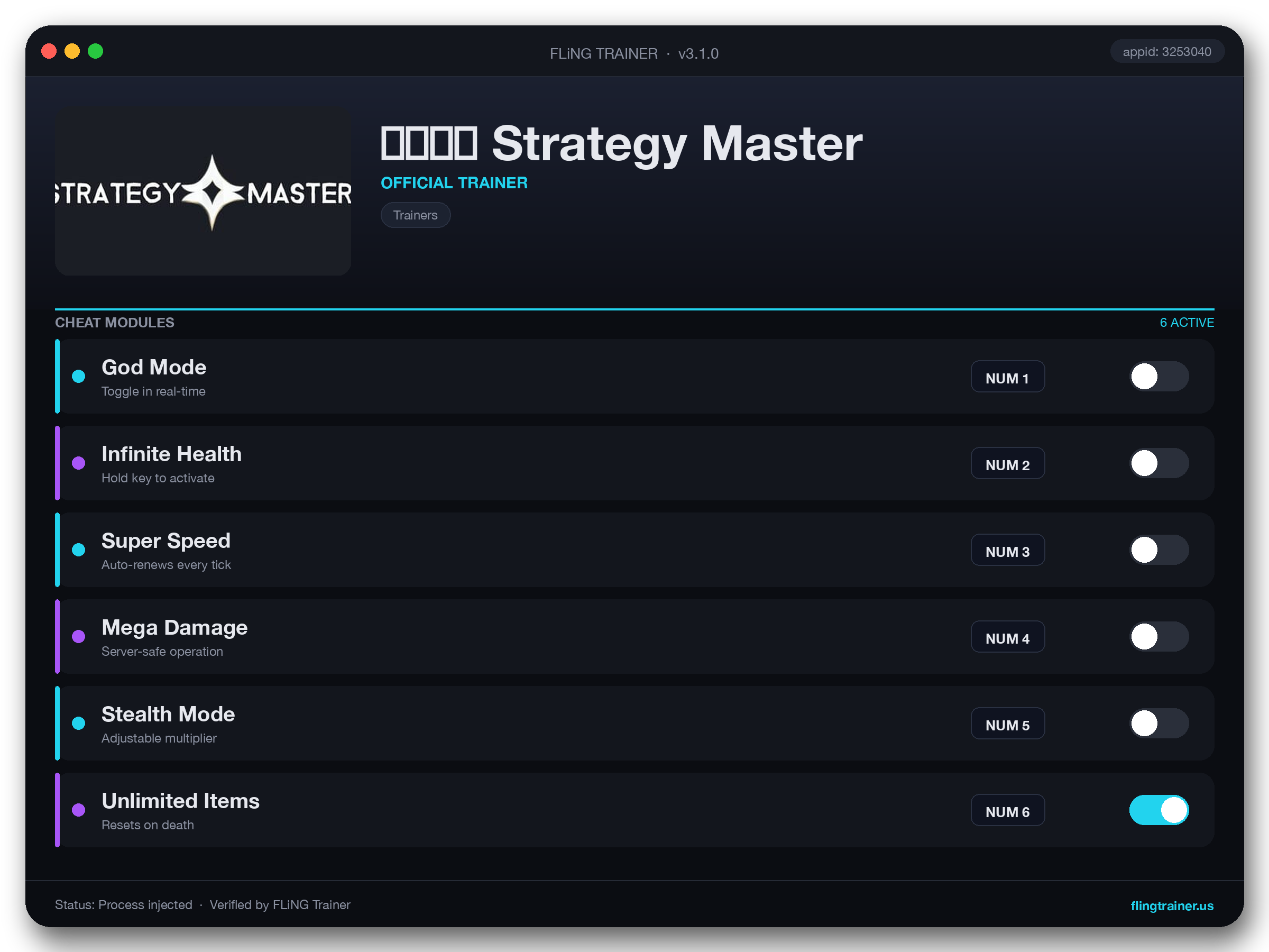 战略大师 Strategy Master Trainer interface