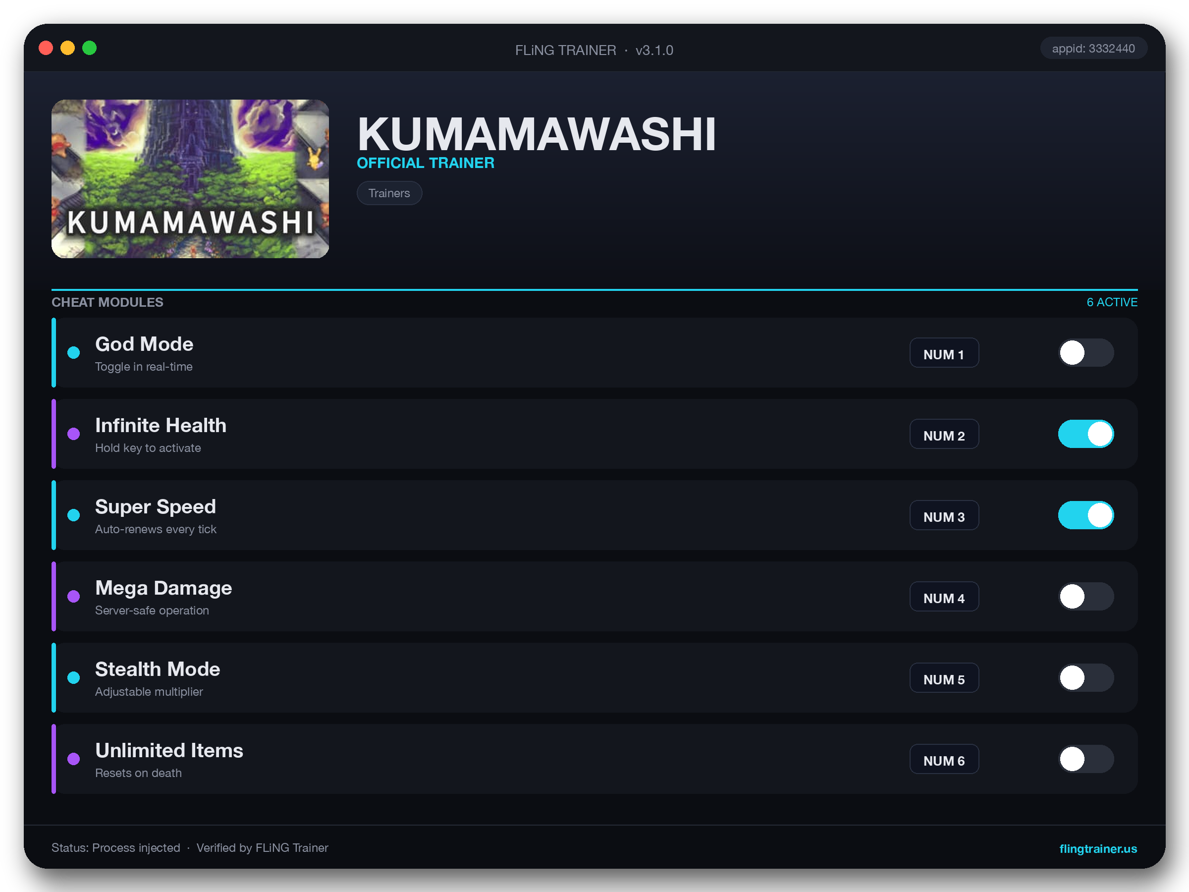 KUMAMAWASHI Trainer interface