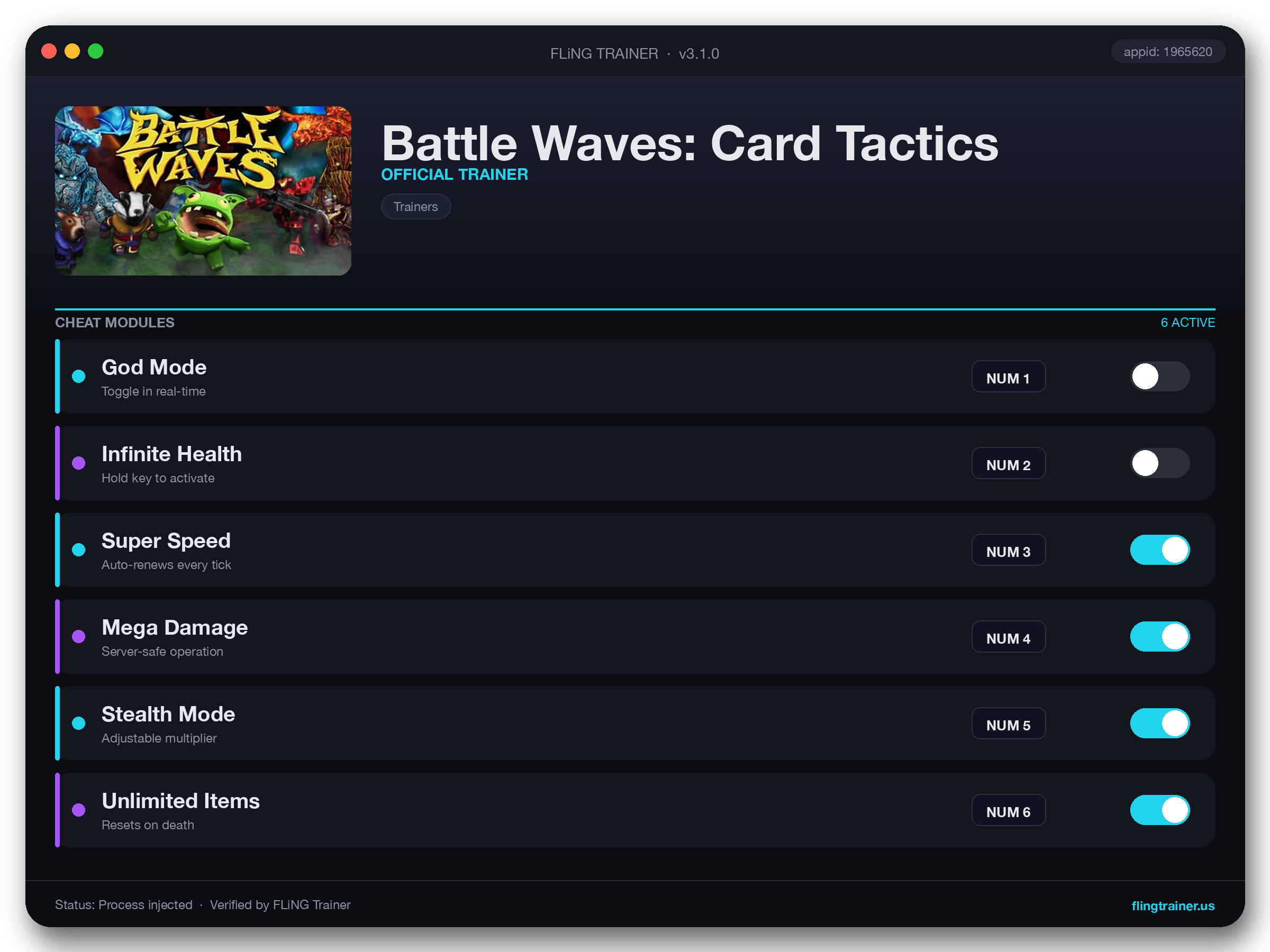 Battle Waves: Card Tactics Trainer interface