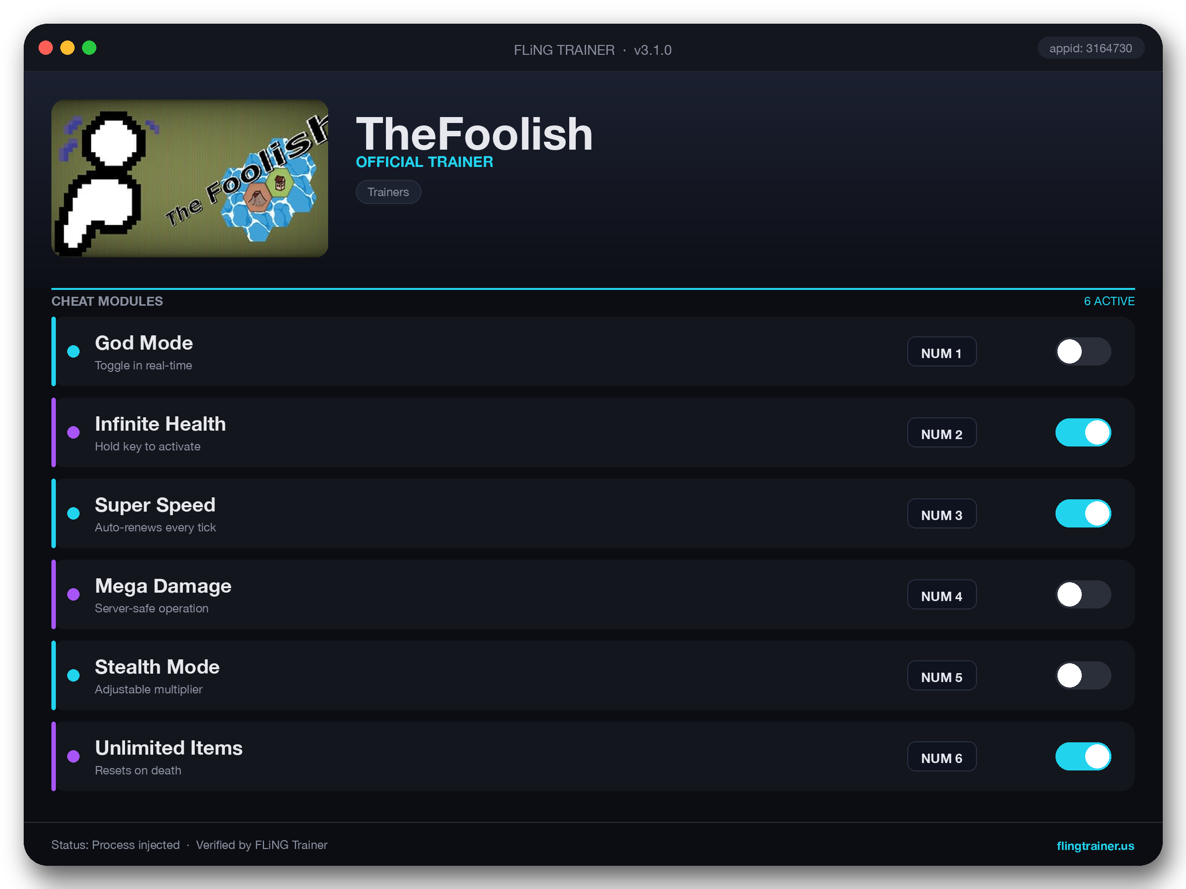 TheFoolish Trainer interface