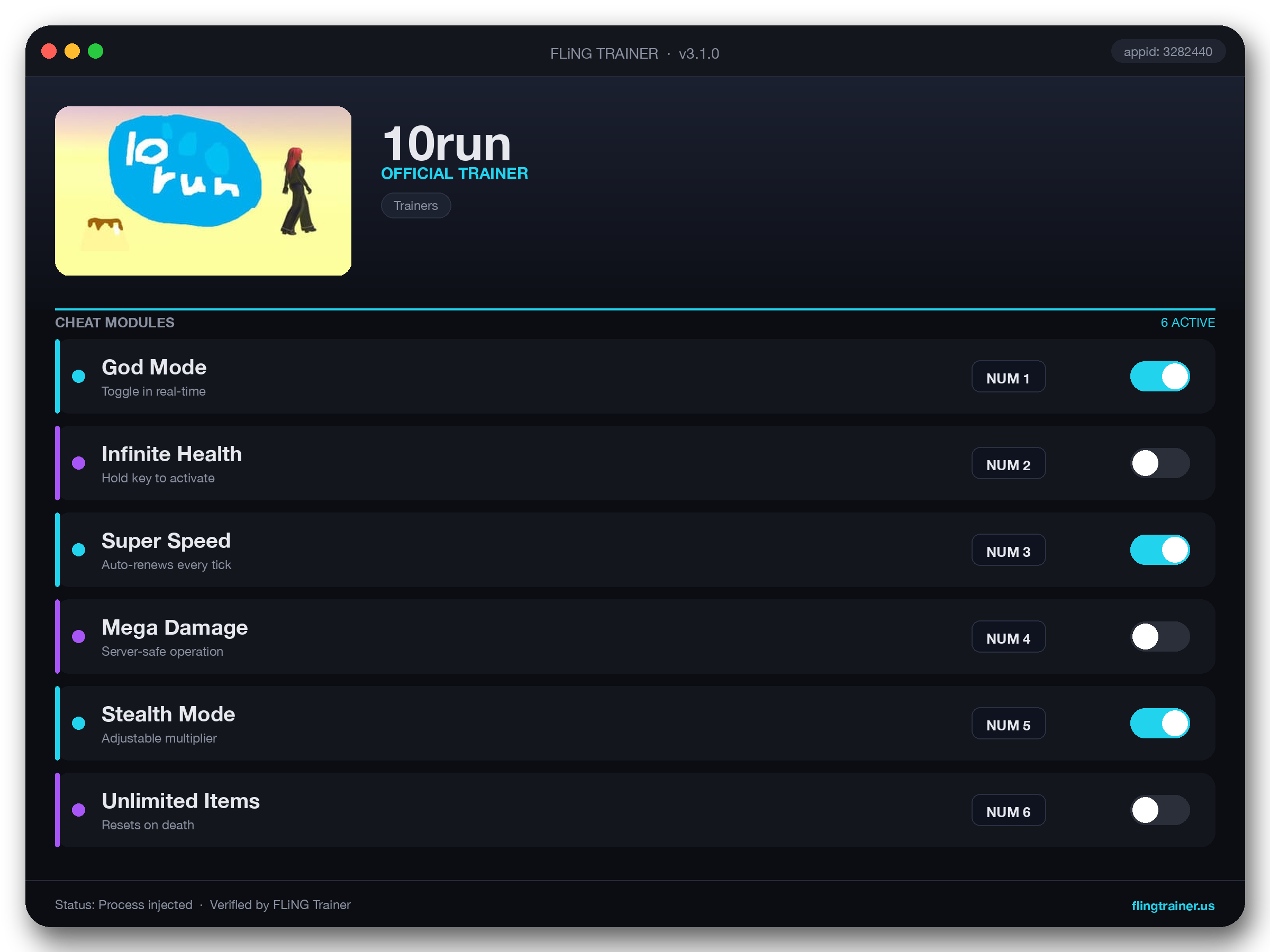 10run Trainer interface